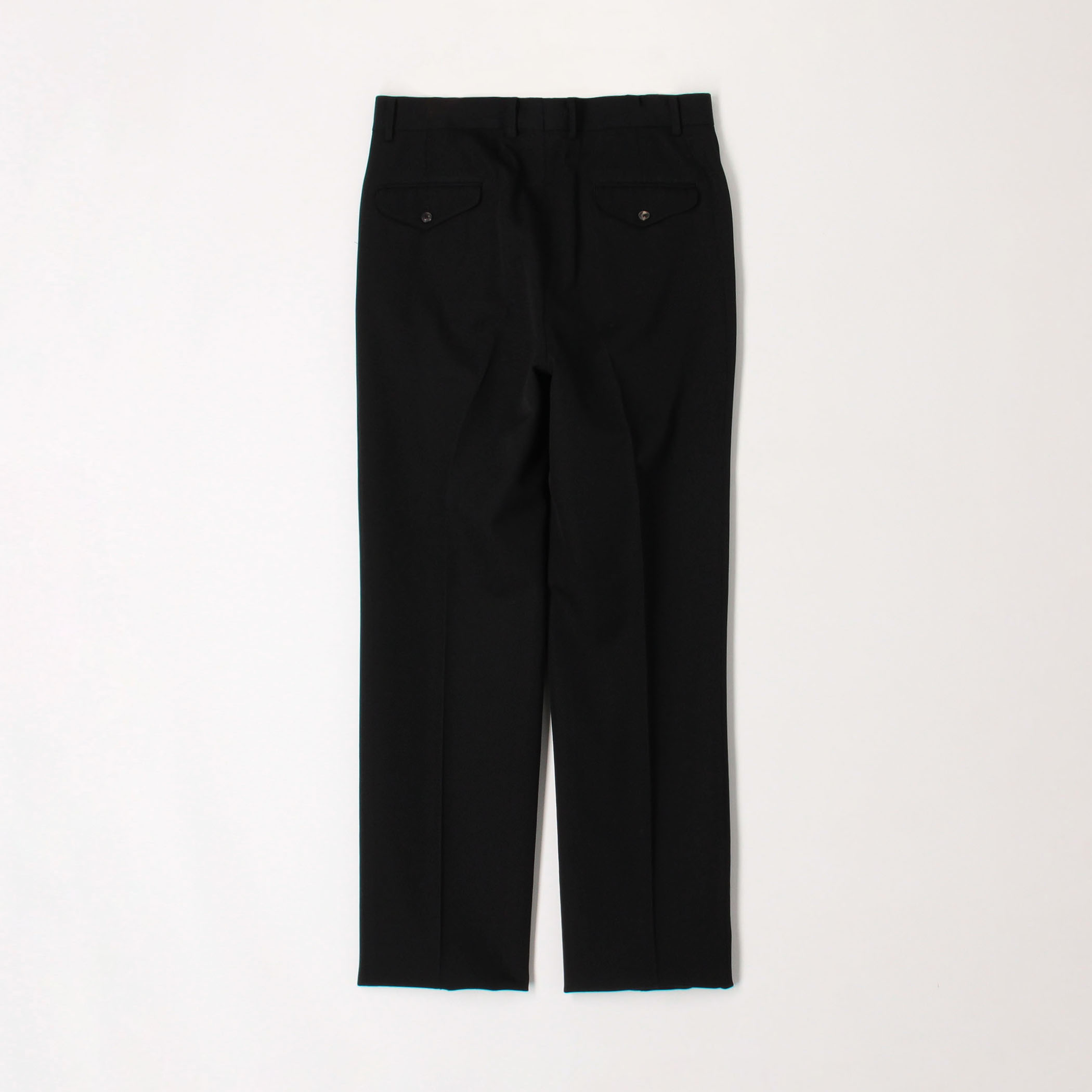 ウール アウト1プリーツストレートスラックス DORMEUIL BARATHEA