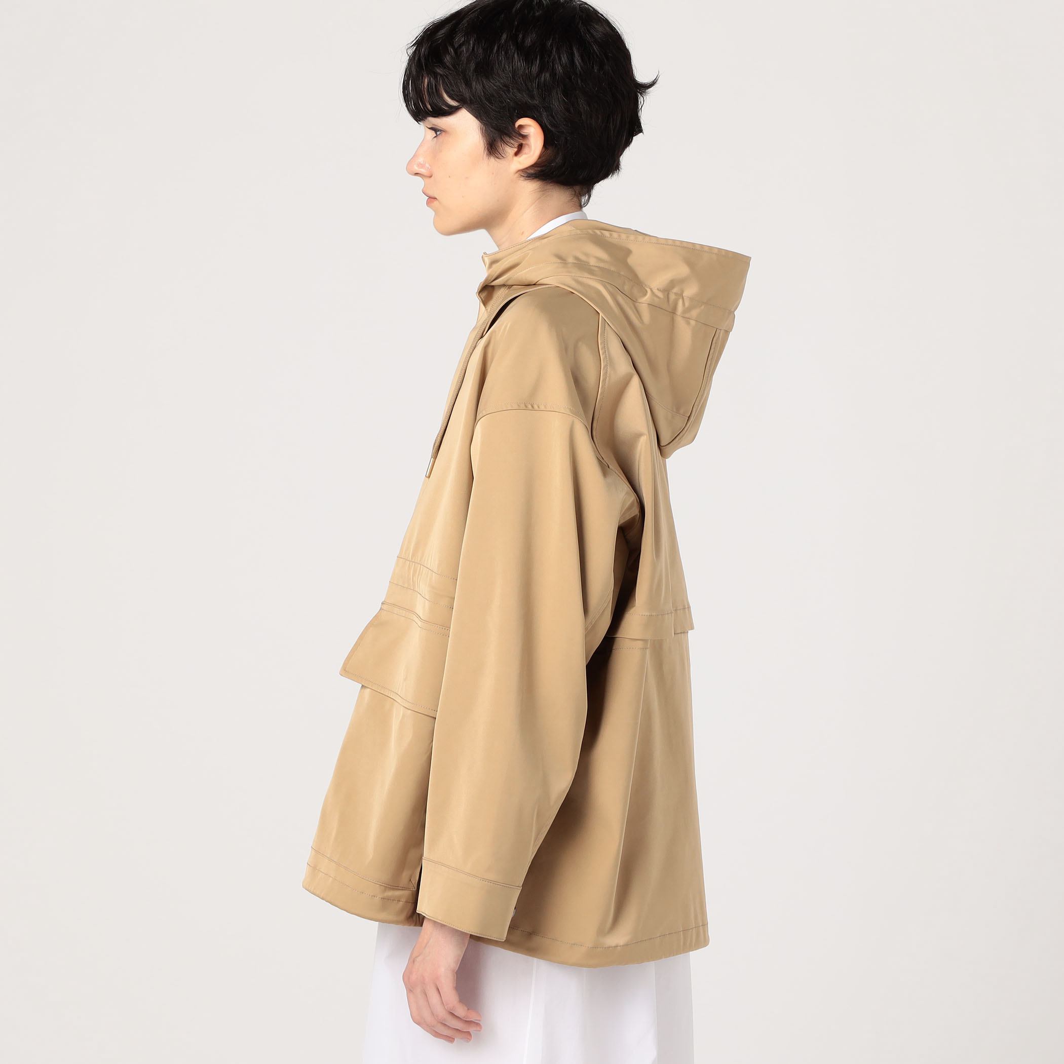 ダブルサテン フーディーブルゾン｜トゥモローランド 公式通販