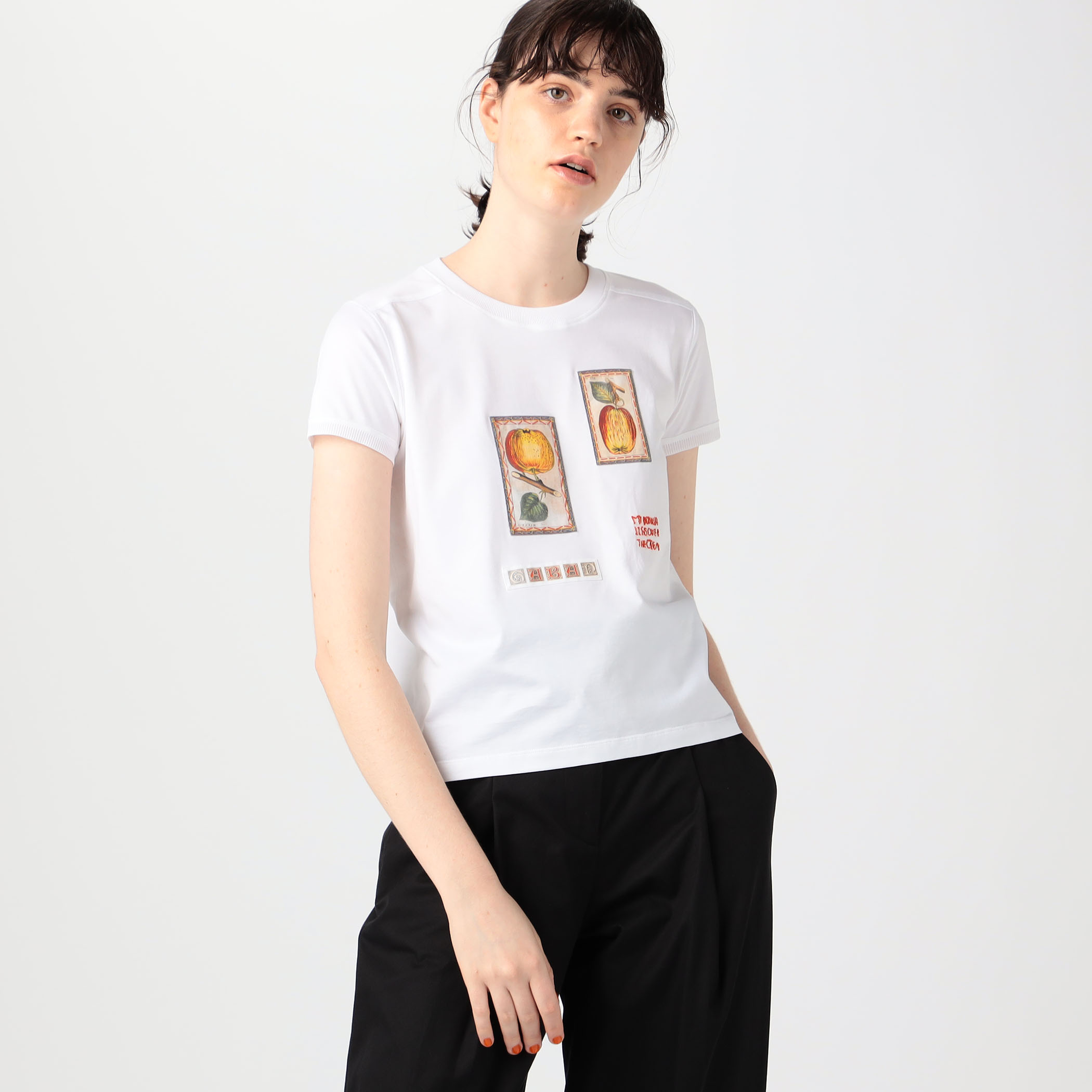 CABaN スビンコットン フルーツプリントTシャツ｜トゥモローランド