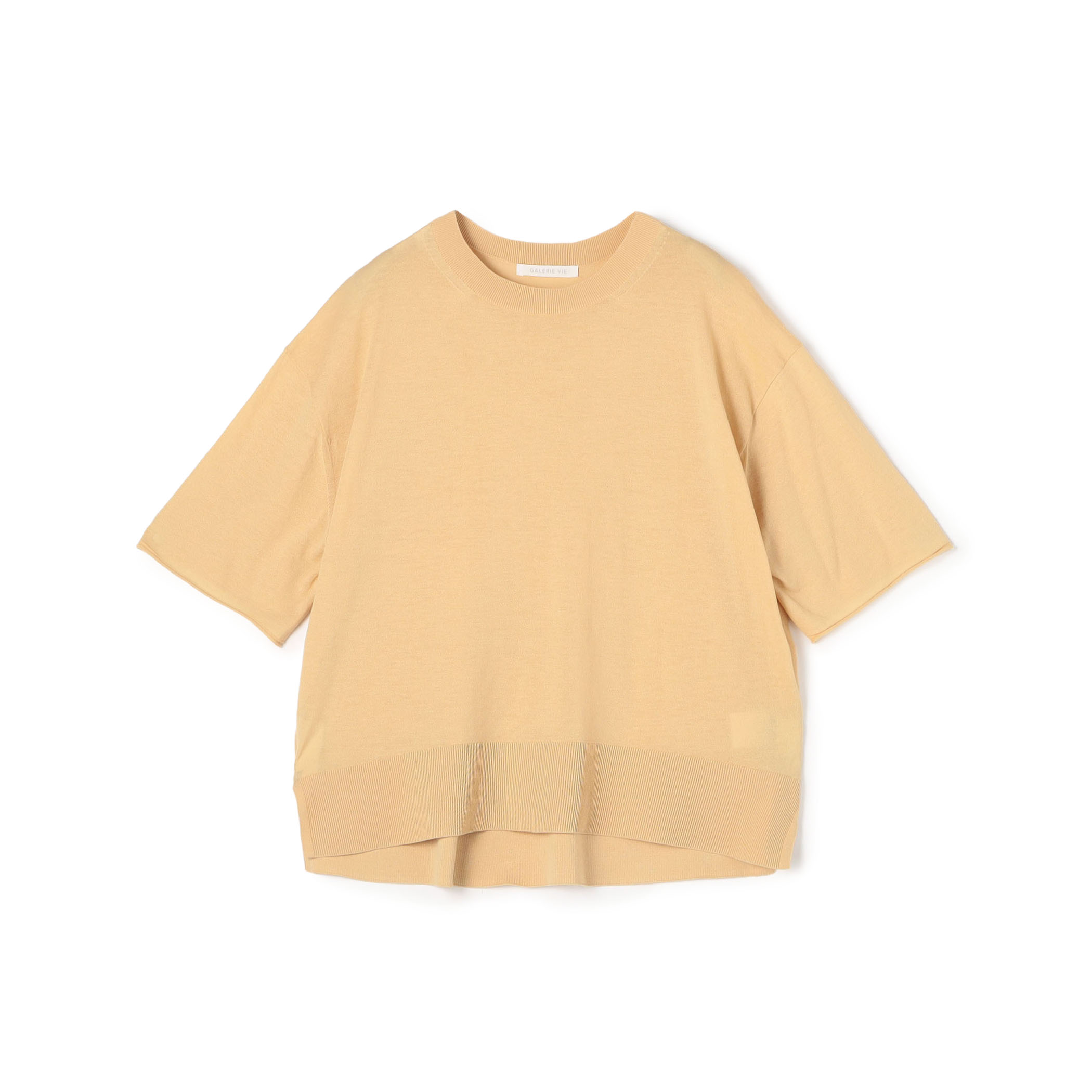 クレープコットン クルーネックプルオーバー