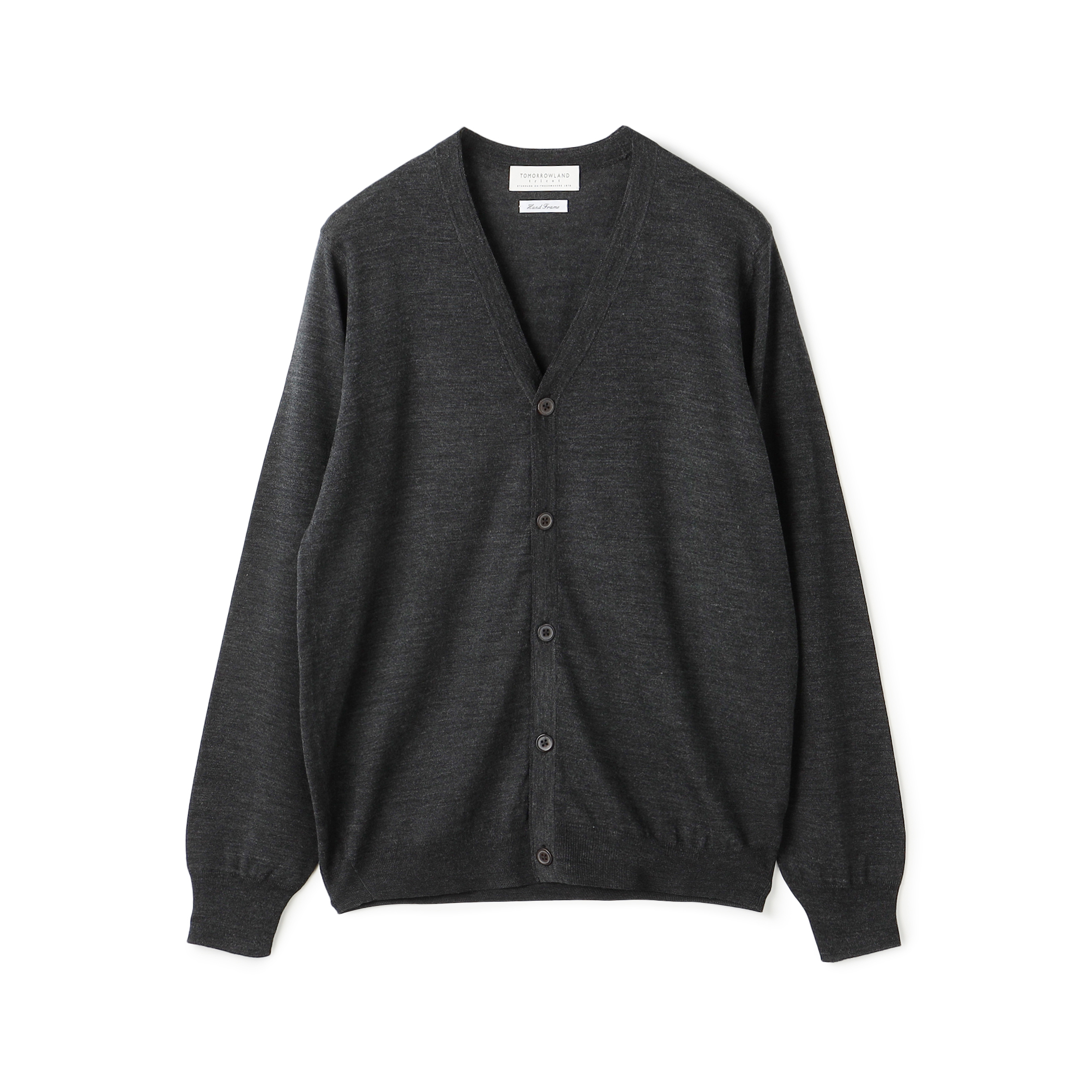 ■TOMORROWLAND tricot スーパーファインメリノウール Vネックカーディガン