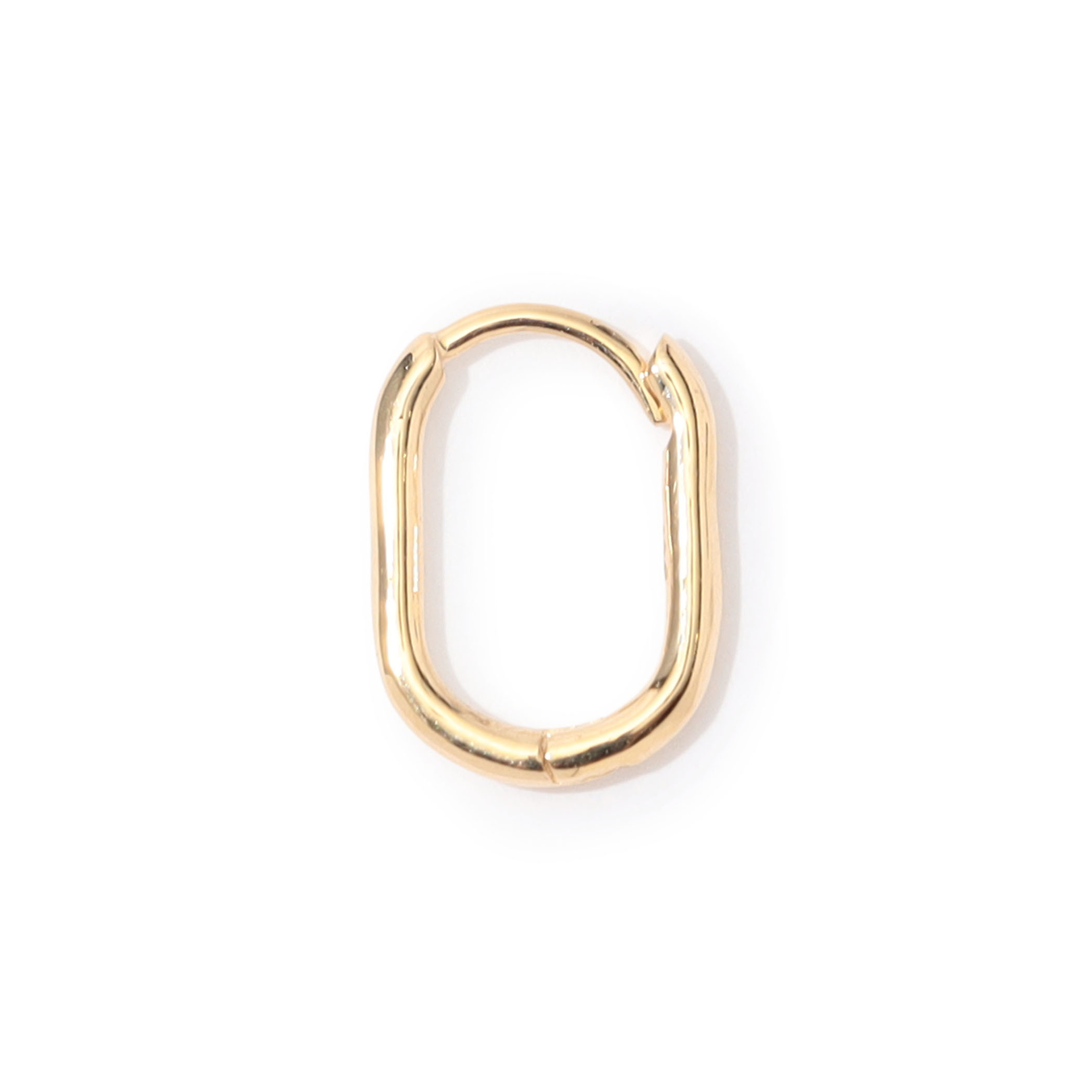 Metier Oval Clicker Hoop 片耳ピアス