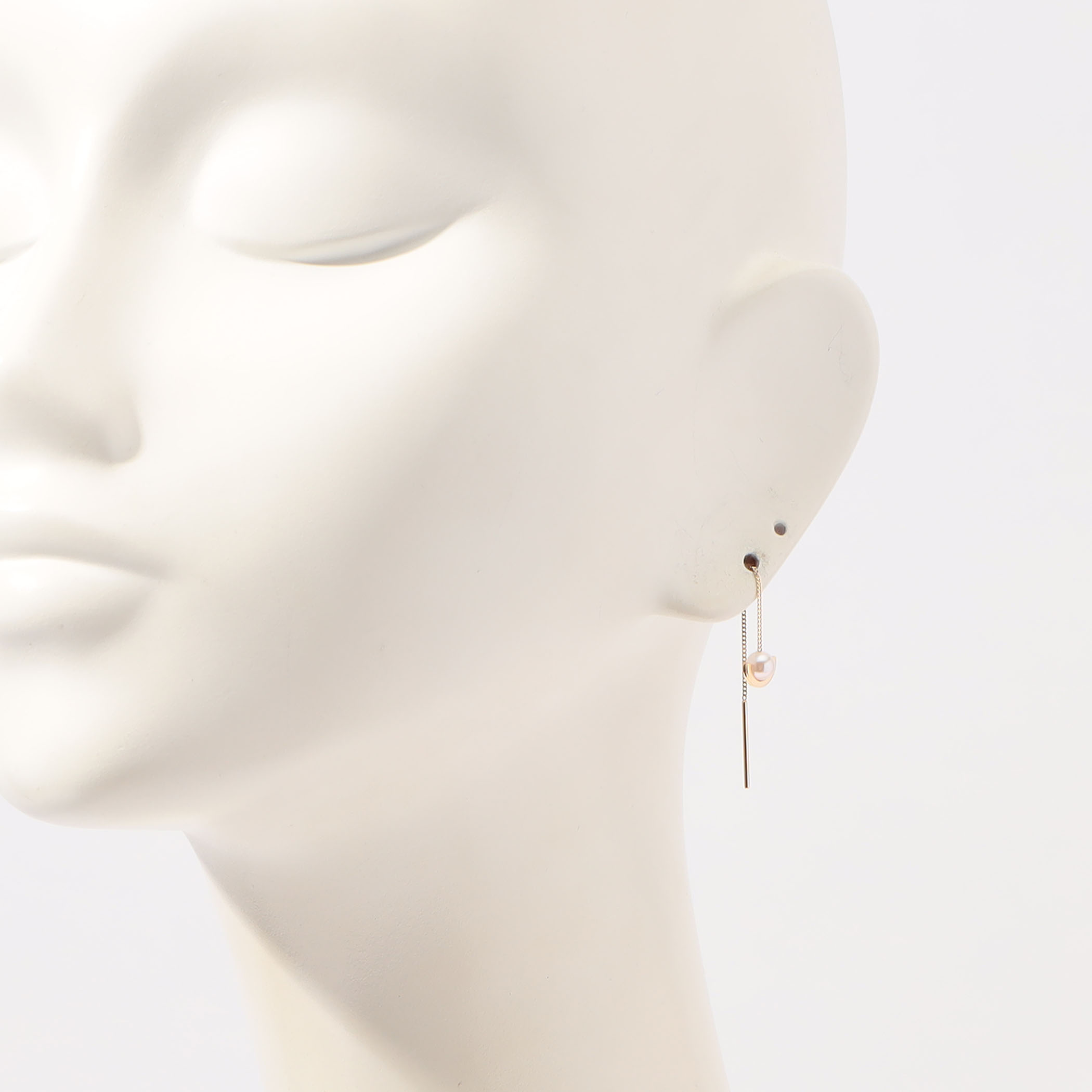 Hirotaka Mini Beluga パールチェーン シングルピアス