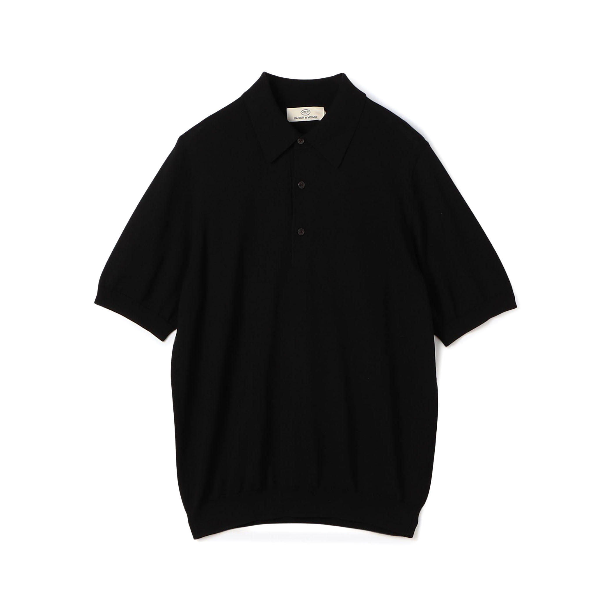 シルクコットン ニットポロシャツ SESIA