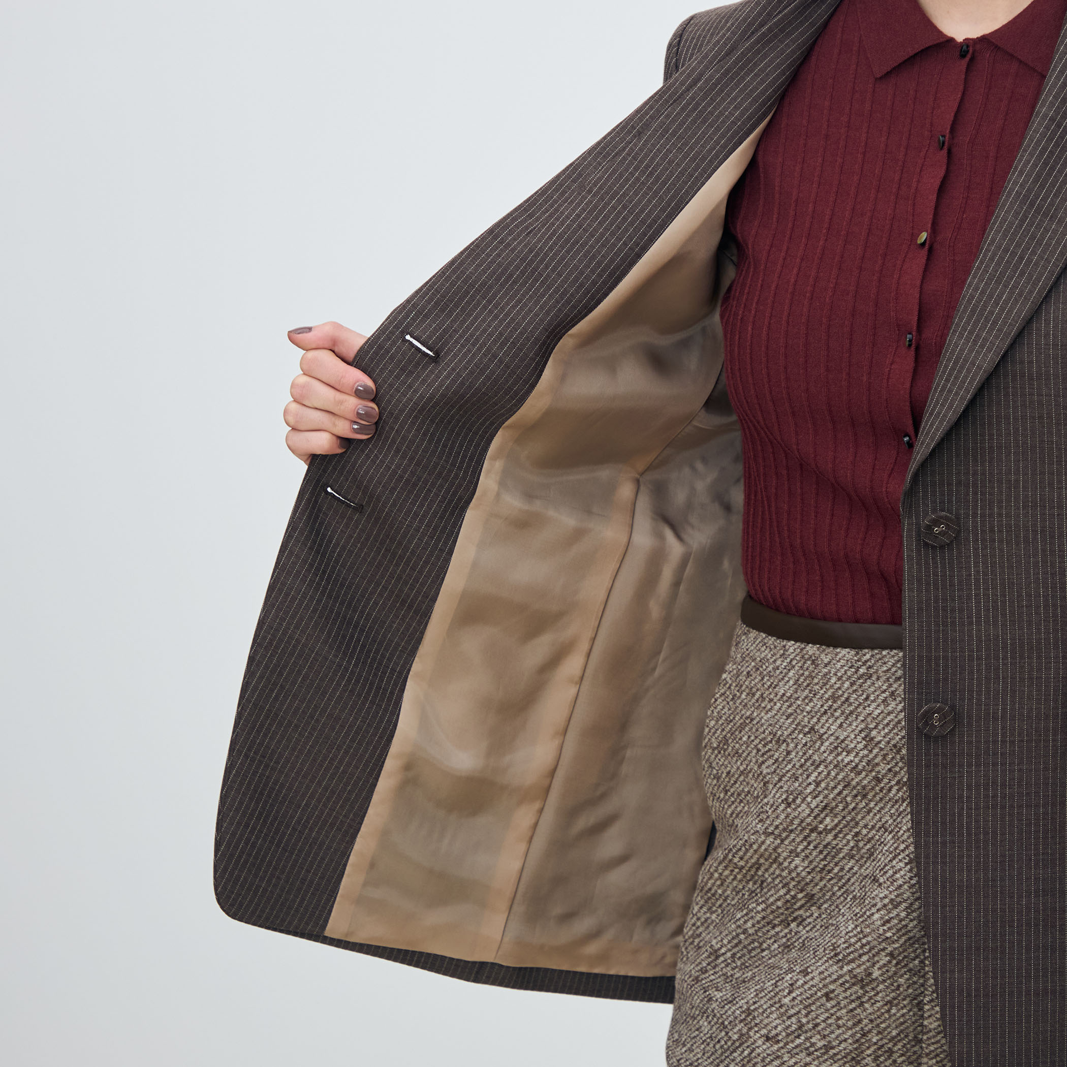 シングルトラックストライプ 2Bテーラードジャケット