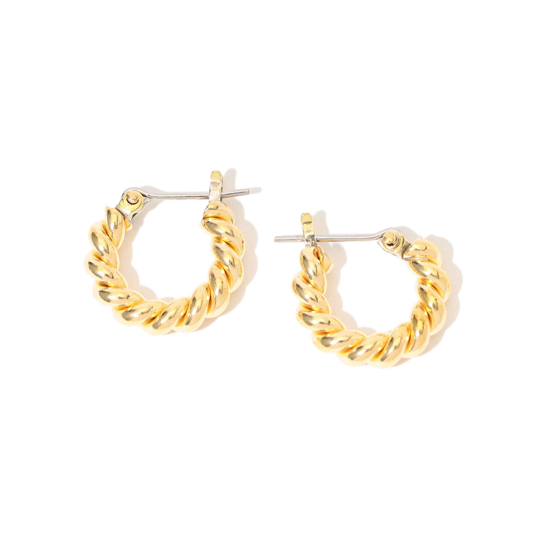 ローラロンバルディ Mini Twist Hoops リングピアス ゴールド色