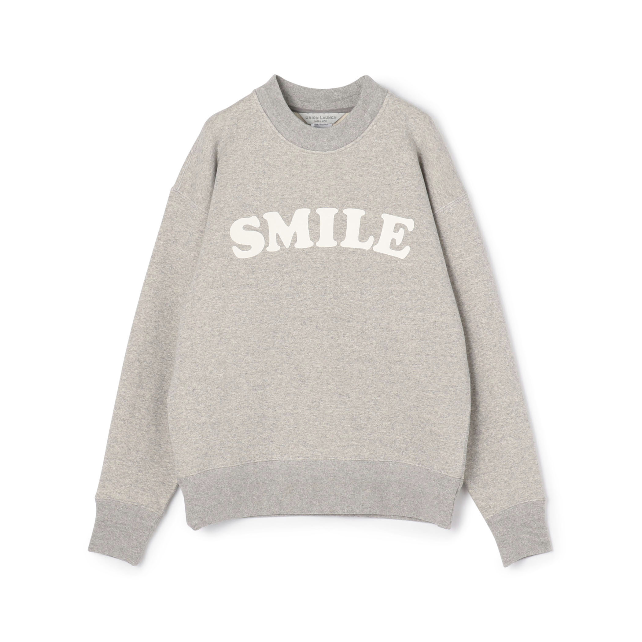 UNION LAUNCH RUBBER PRINT SMILE スエット プルオーバー