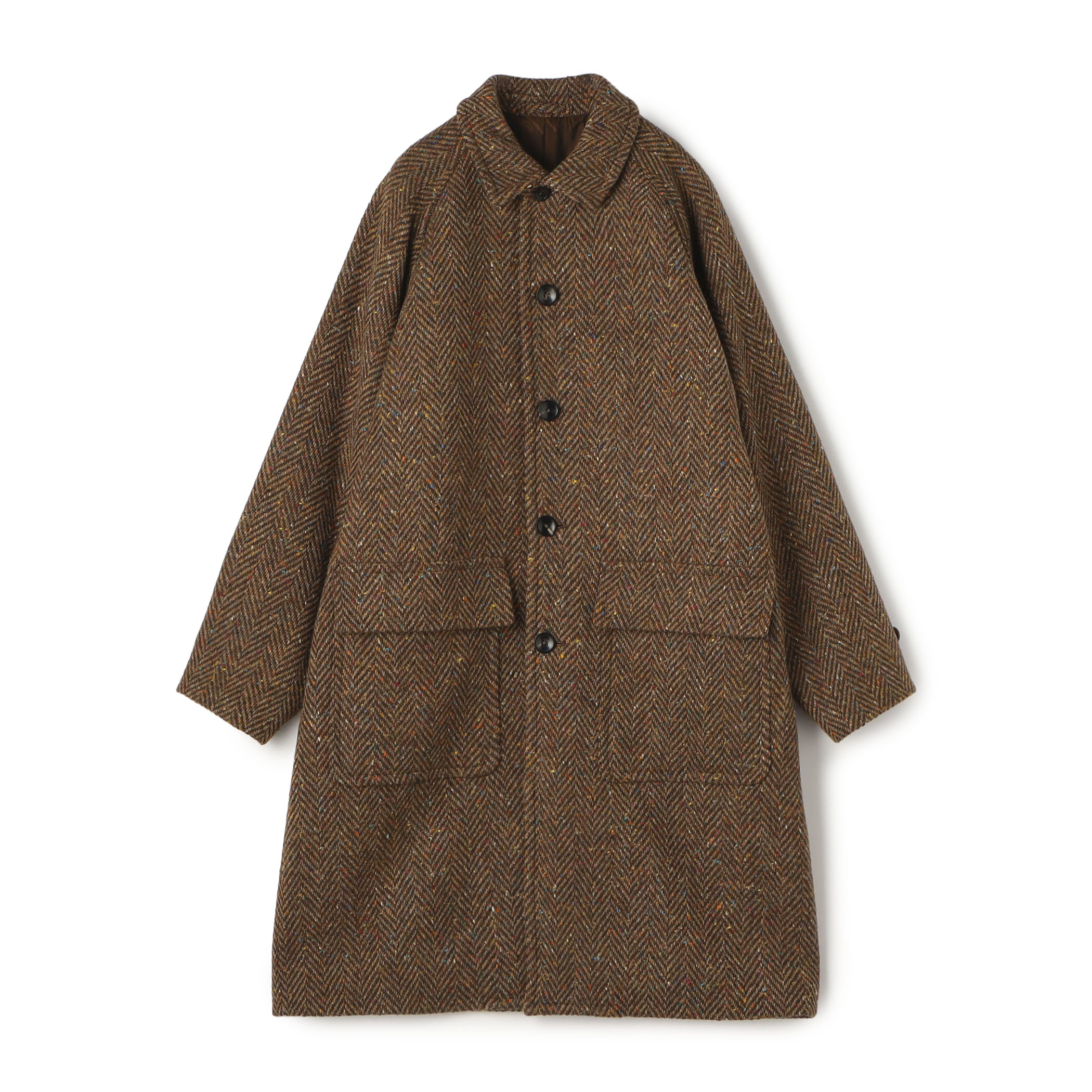 ドネガルツイード ドルマンスリーブ ステンカラーコート MAGEE