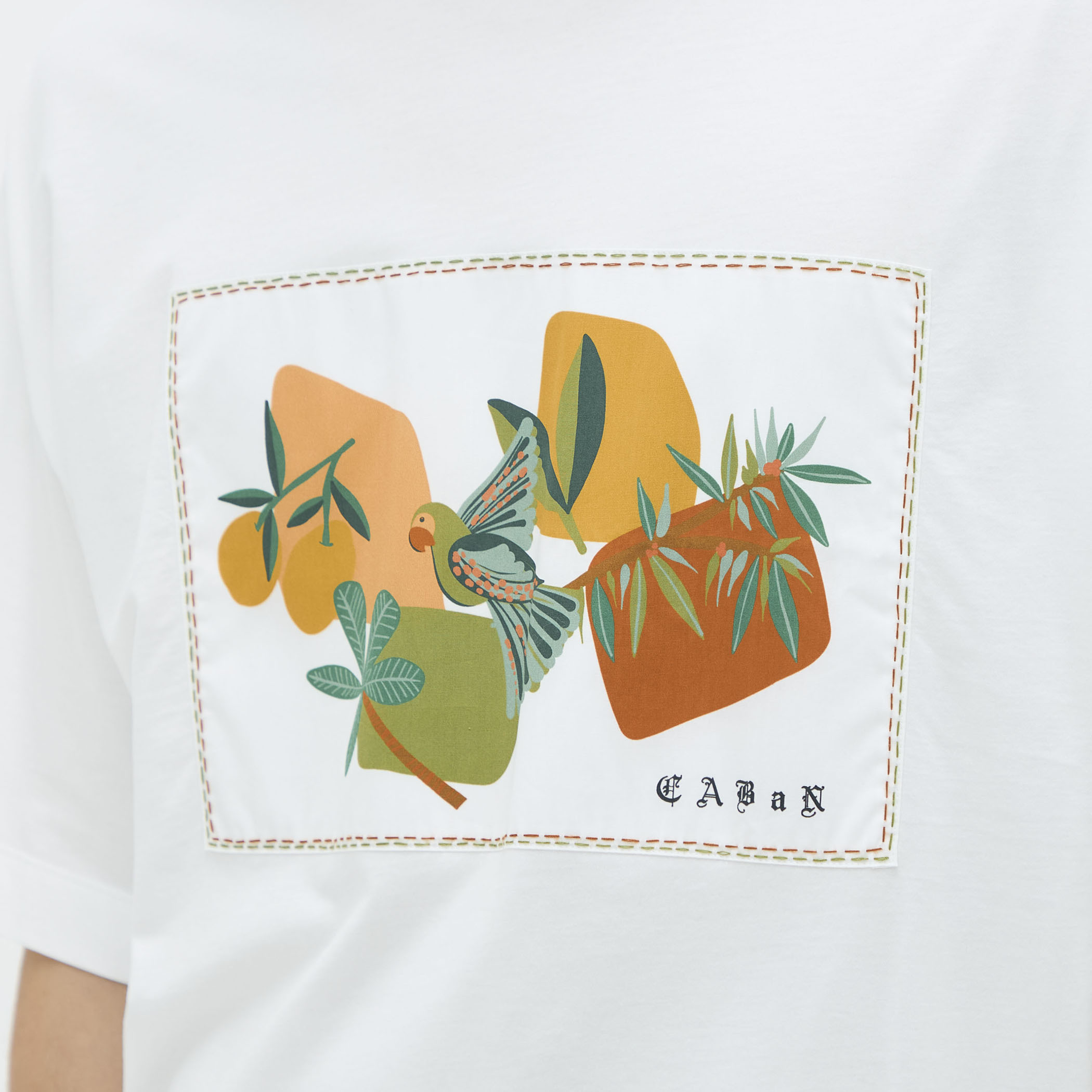 CABaN スビンコットン BIRDプリントTシャツ｜トゥモローランド 公式サイト