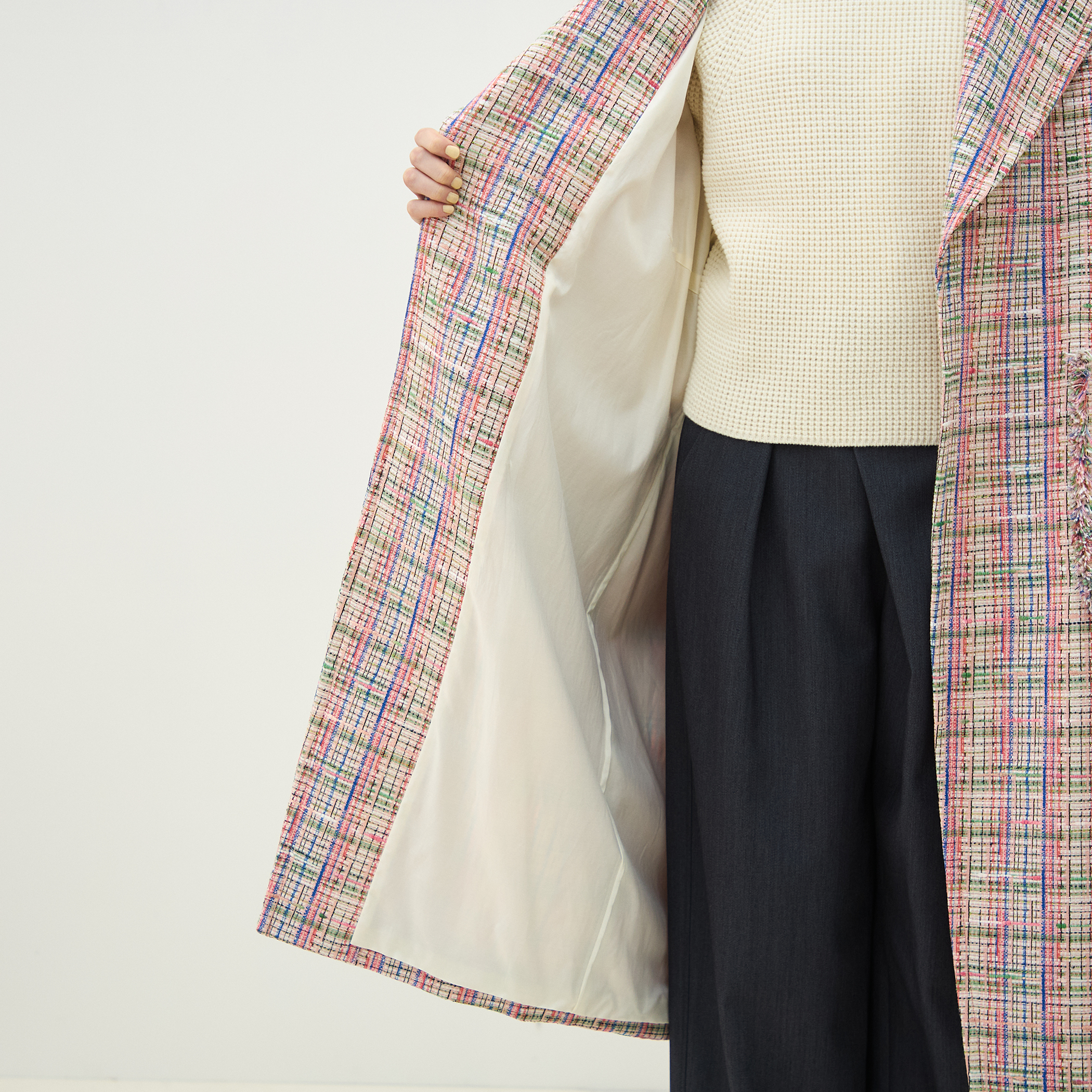 スプラウトツイード コクーンコート｜トゥモローランド 公式通販