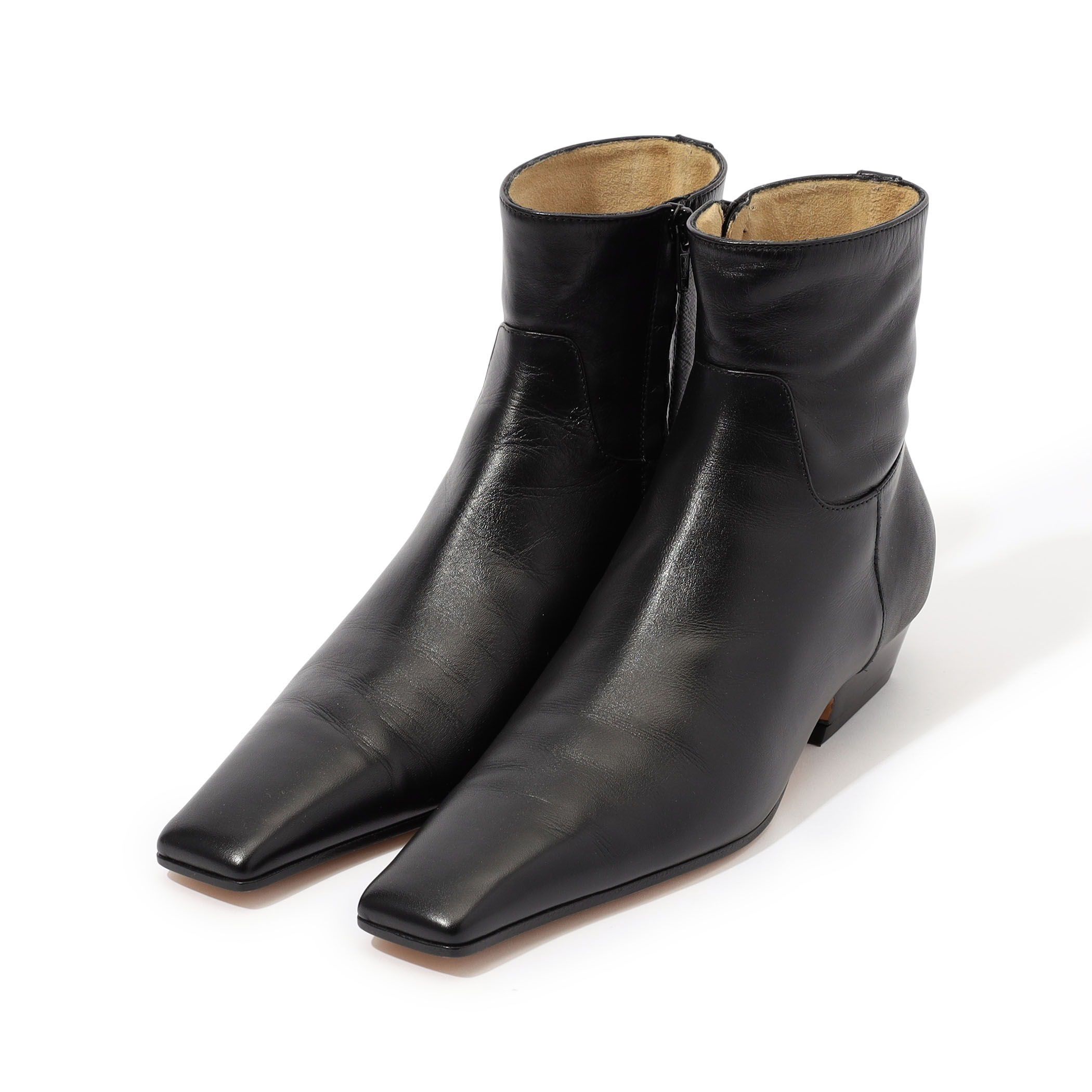 KHAITE MARFA CLASSIC スクエアトゥ ショートブーツ