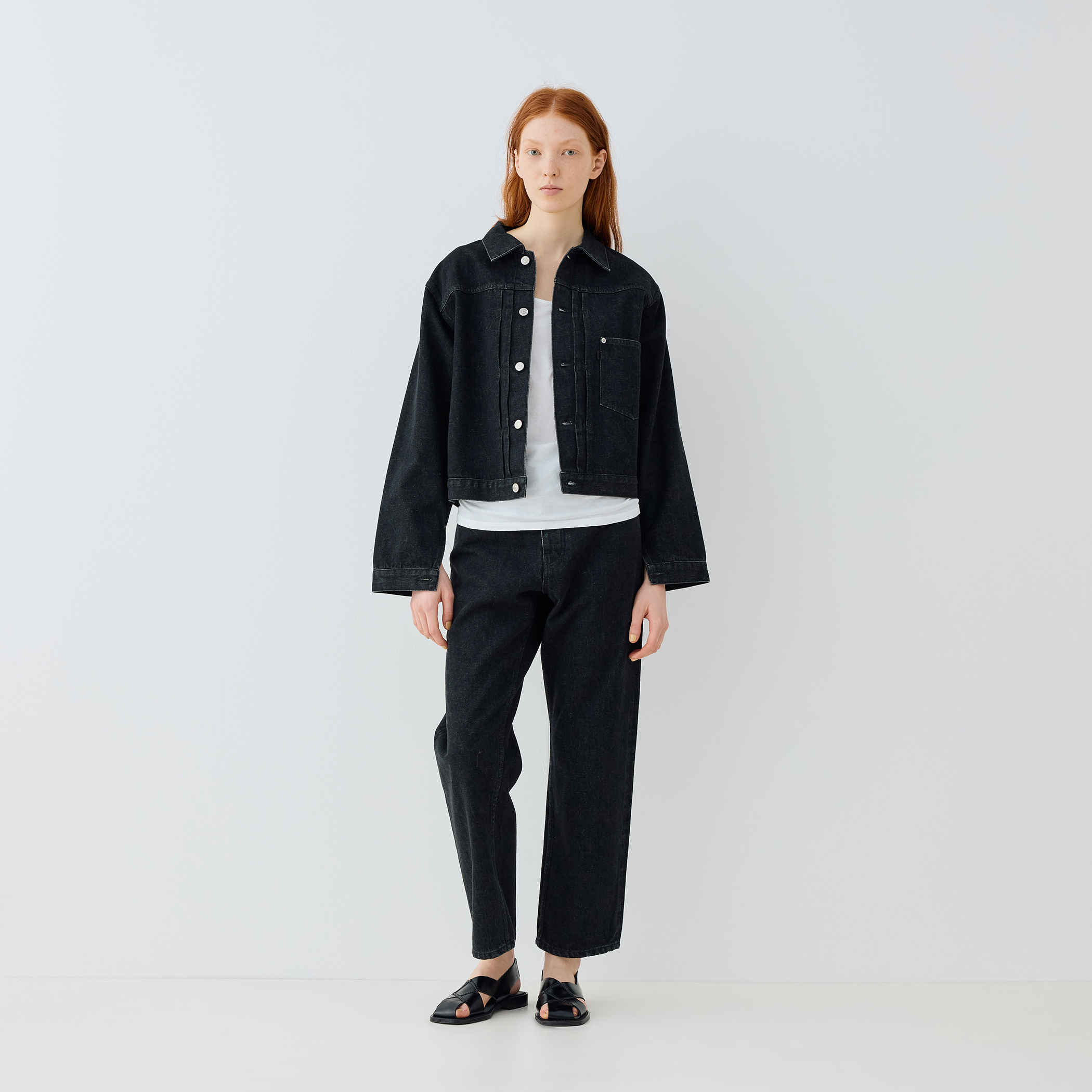 美品 2023年モデル トラディショナルウェザーウェア ストレートデニムブラック パンツ｜Traditional Weatherwear（トラディショナル ウェザーウェア