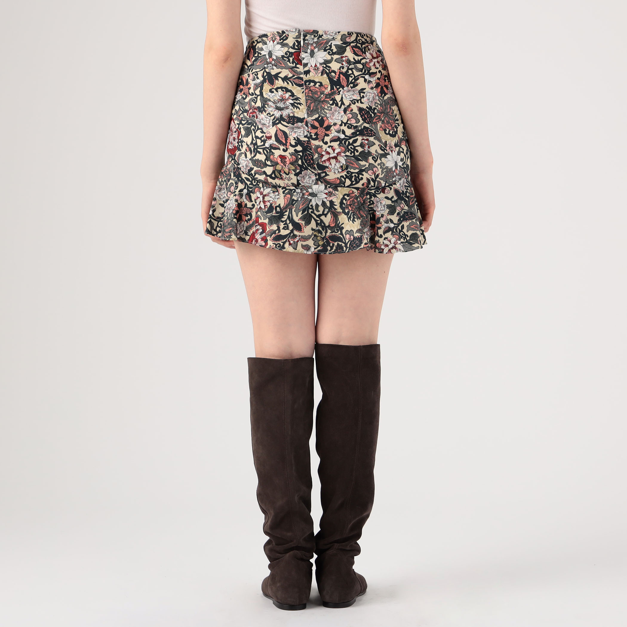ISABEL MARANT ETOILE LOZ コットンフラワープリント フリルミニ