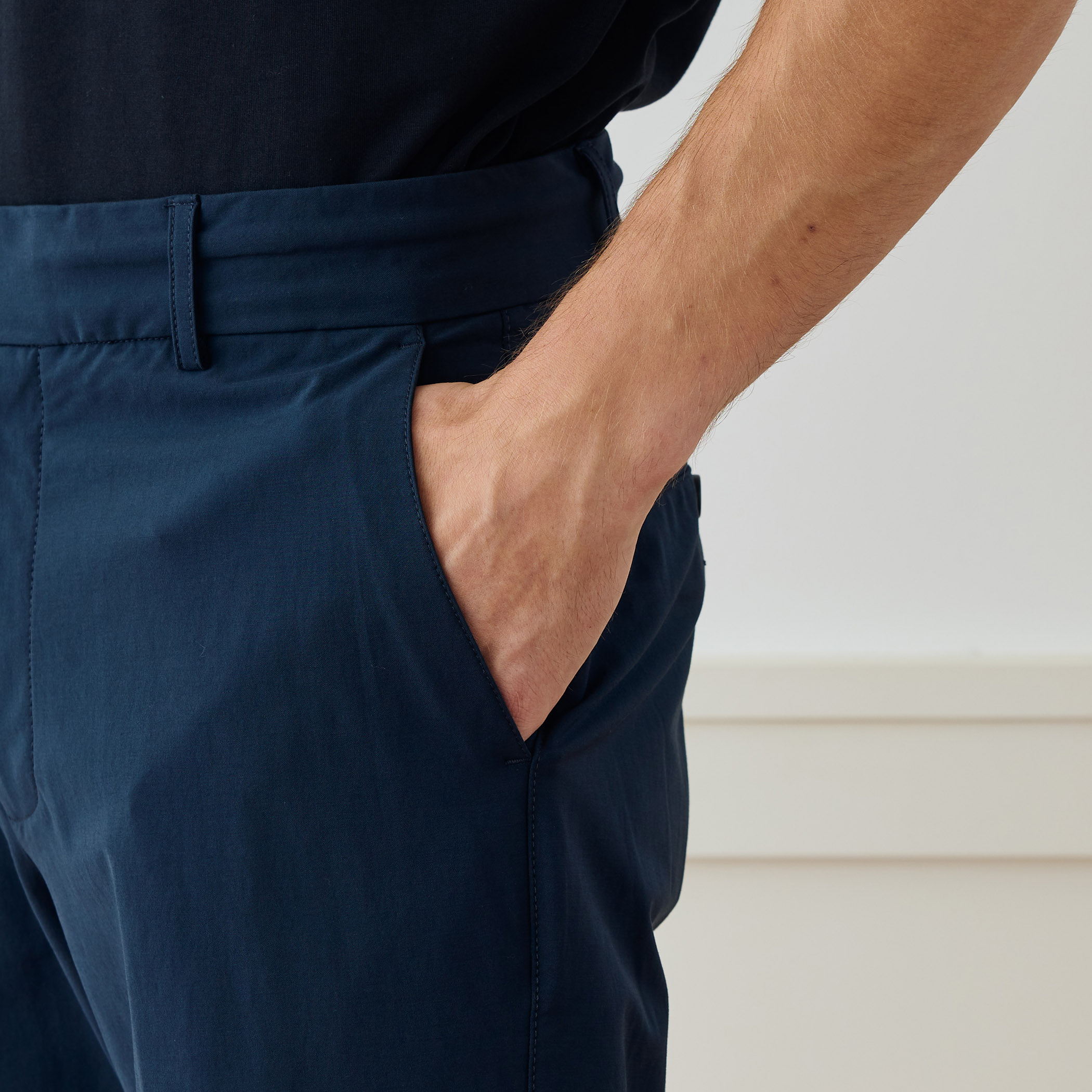 コットンナイロンストレッチ スリムパンツ MHPC1357｜トゥモローランド