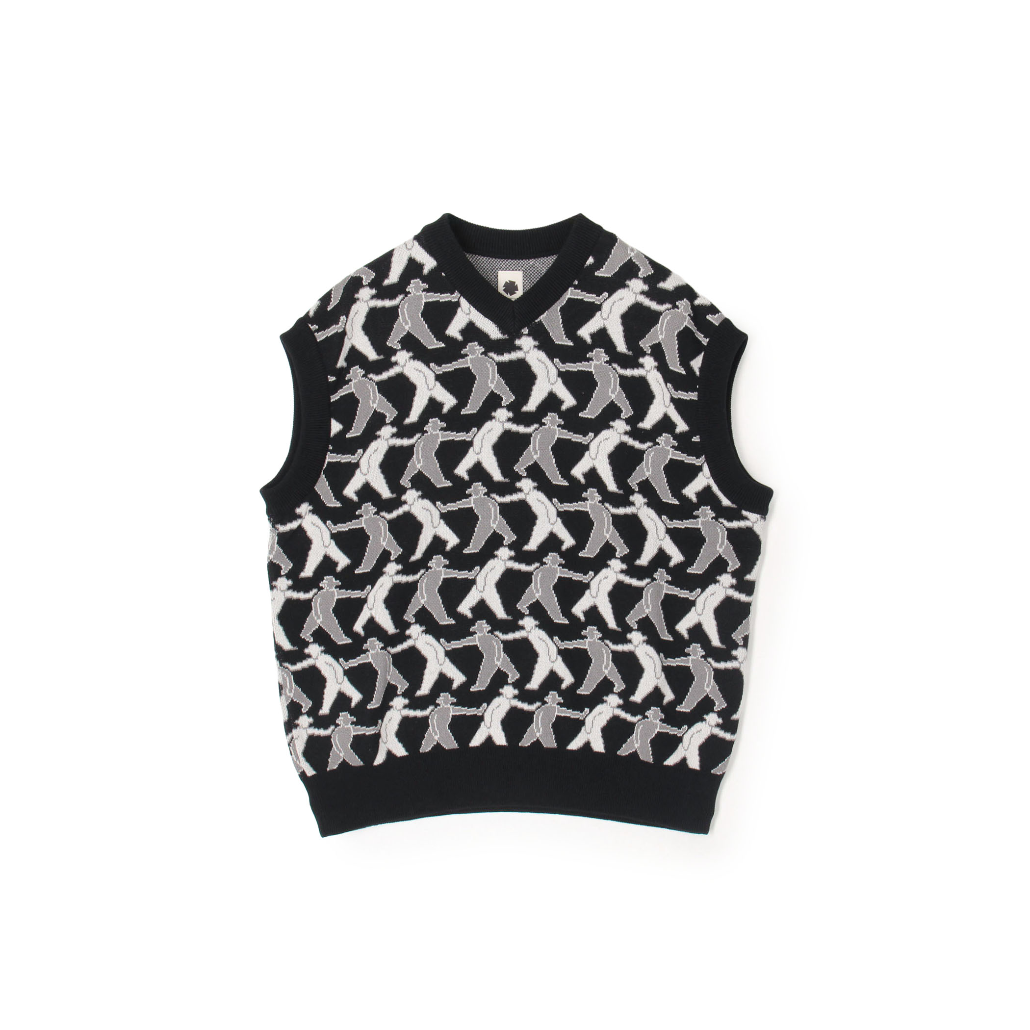 vowels KNITTED VEST コットン ニットベスト
