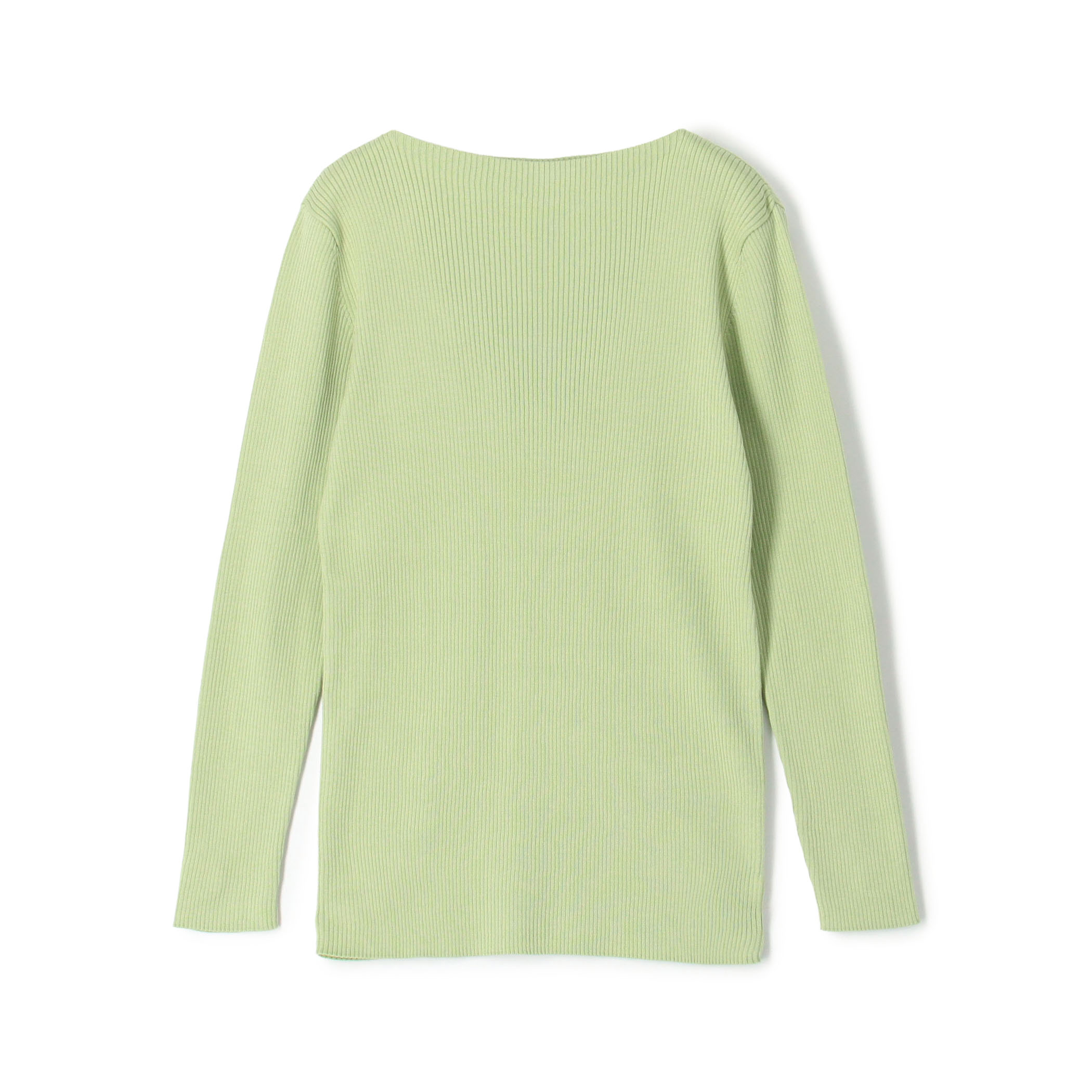 ギザコットンリブ ボートネックプルオーバー