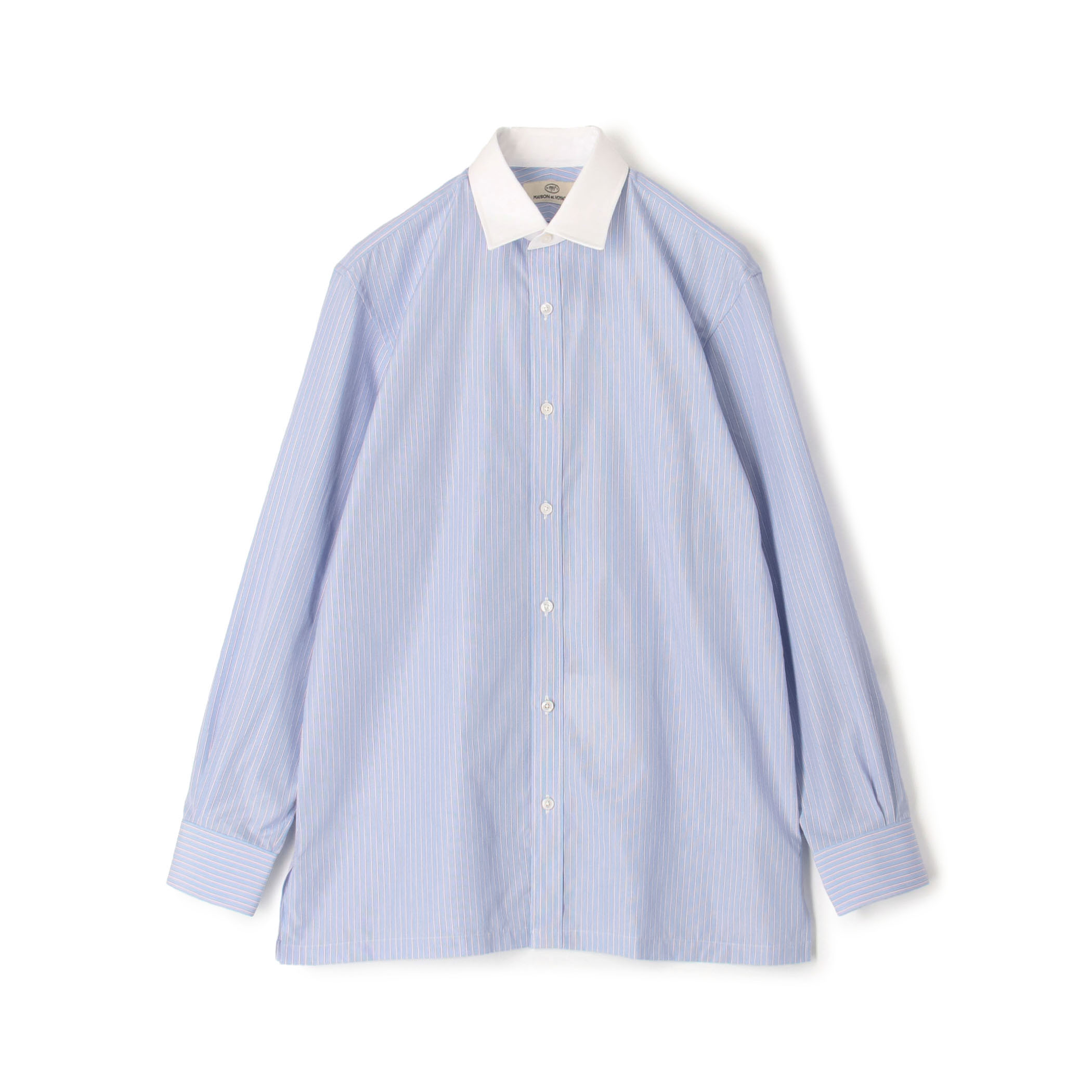 120/2コットンブロード クレリック ショートポインテッドレギュラーカラーシャツ