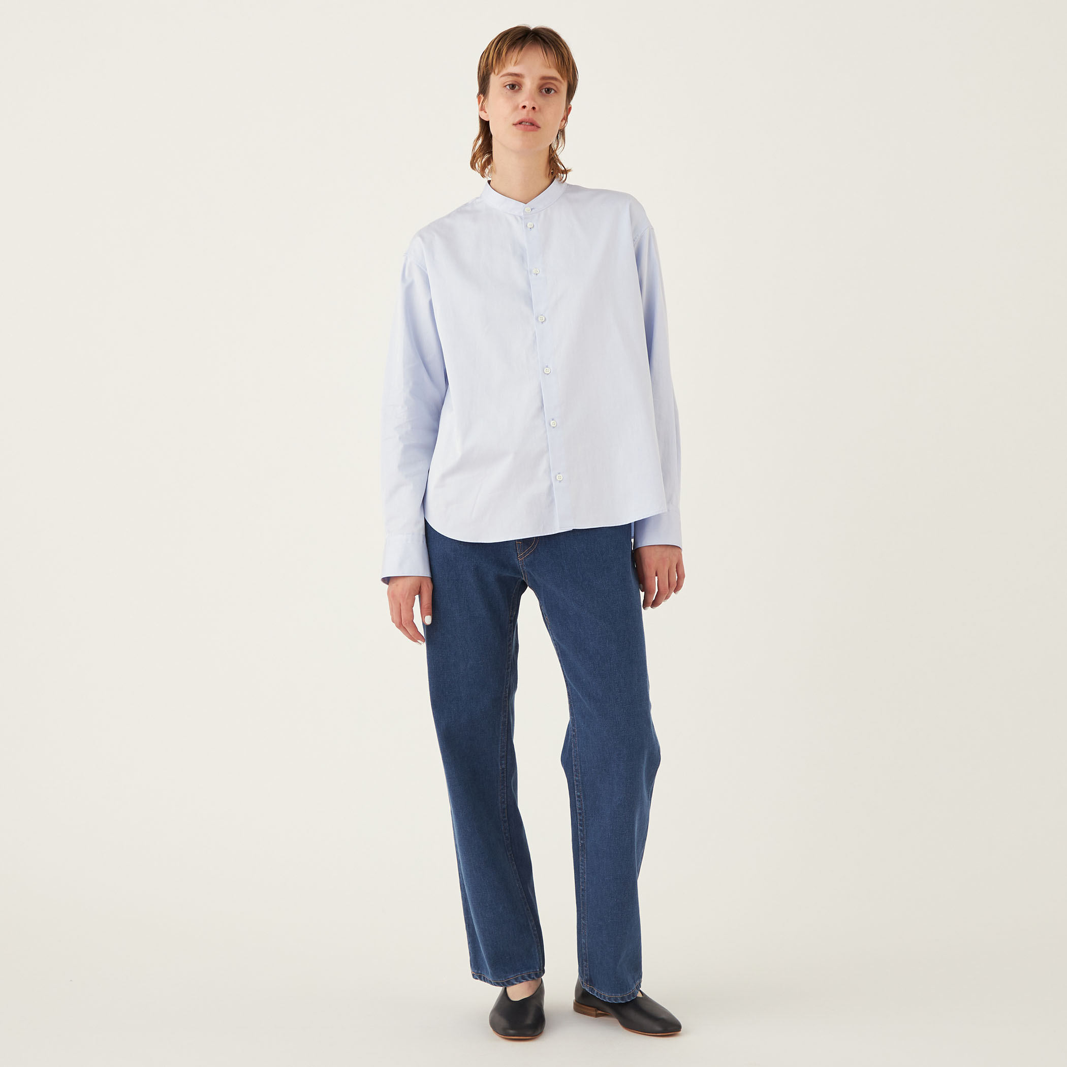 GALERIE VIE リユースシーアイランドコットン　デニムストレートパンツ リユースシーアイランドコットン デニムストレートパンツ