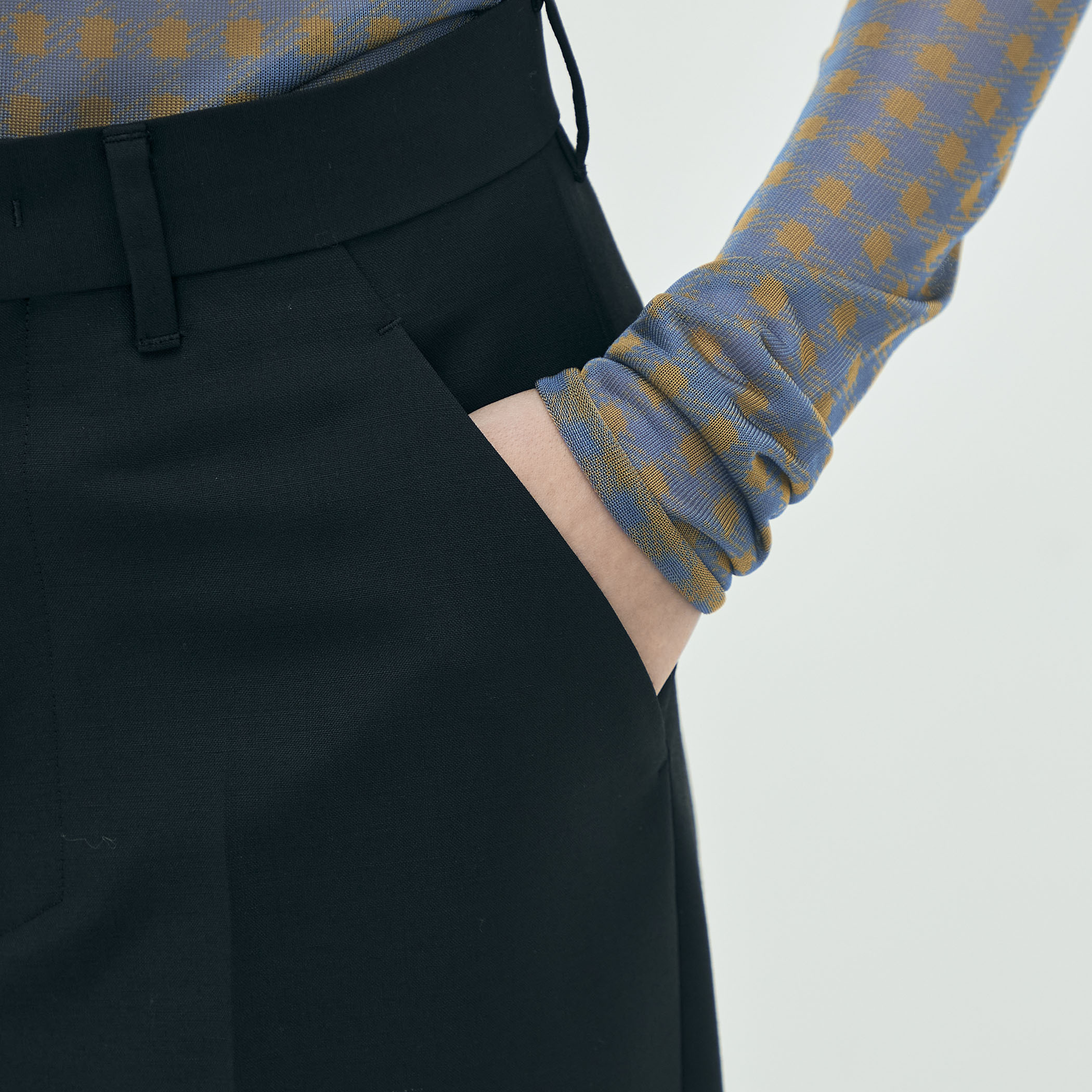 edition pourell モヘヤビンテージトロ スラックスパンツ