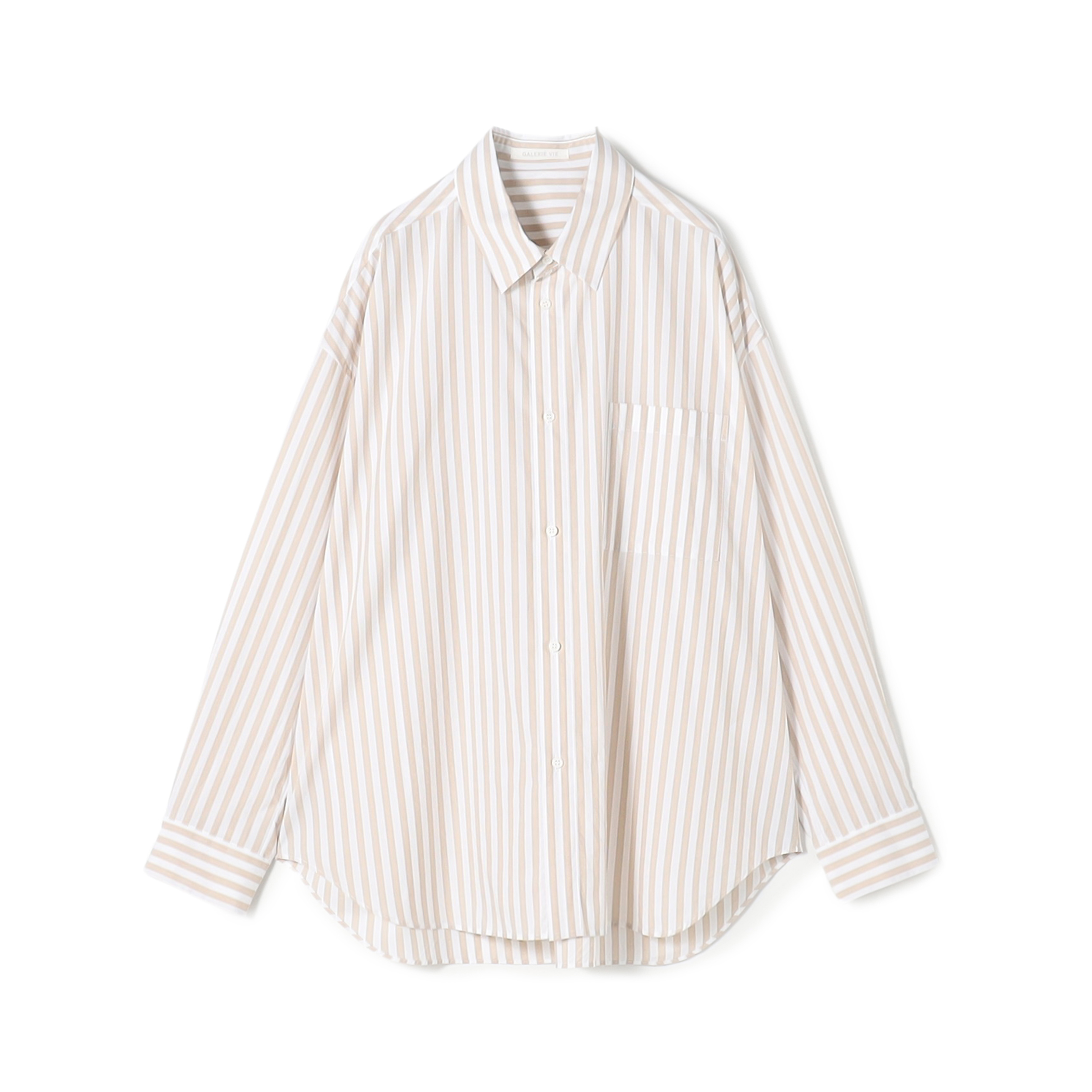 コットンタイプライター ワイドバランスシャツ