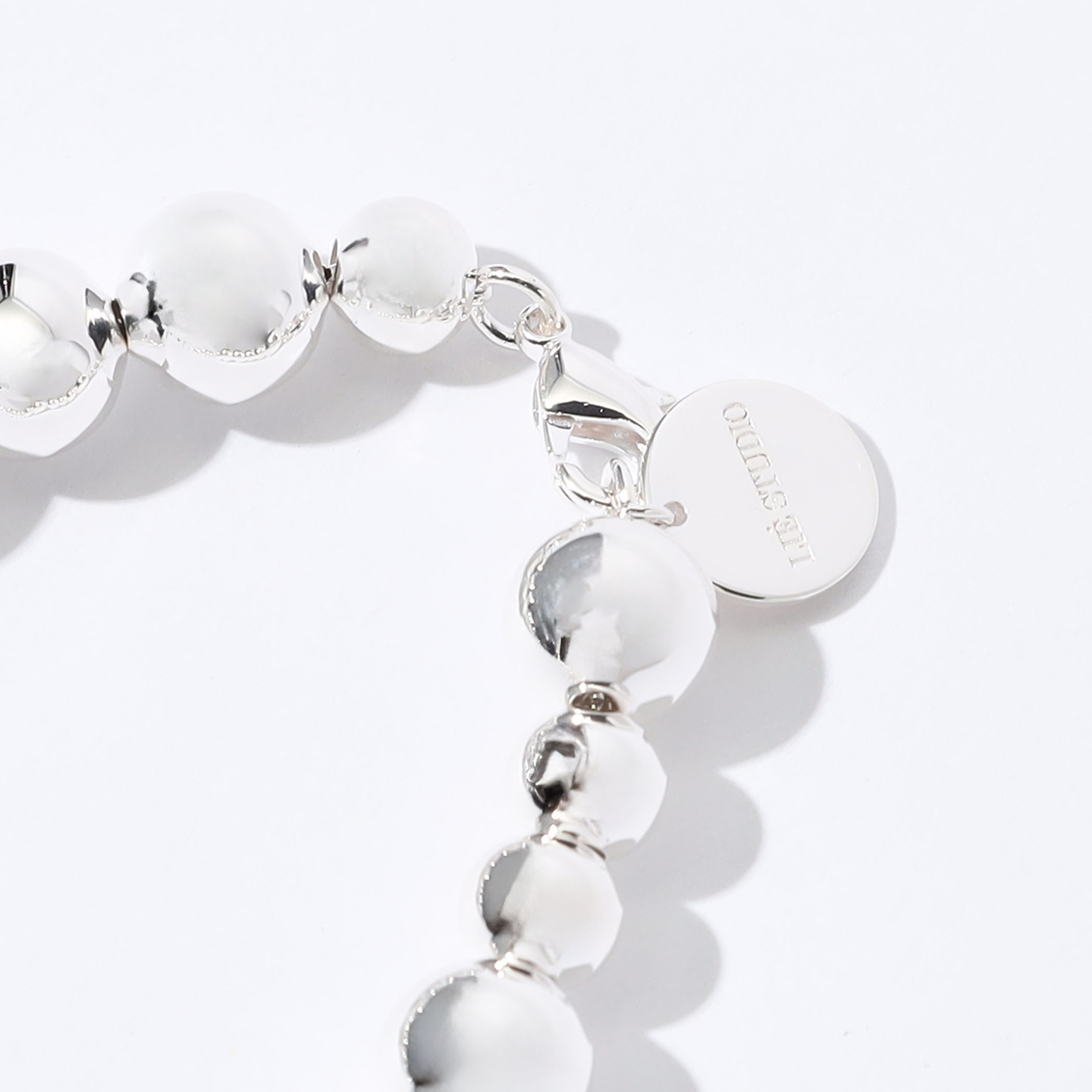 LIE STUDIO THE ELLY ボールチェーンネックレス シルバー LIÉ STUDIO | The Elly Necklace in Silver | The UNDONE