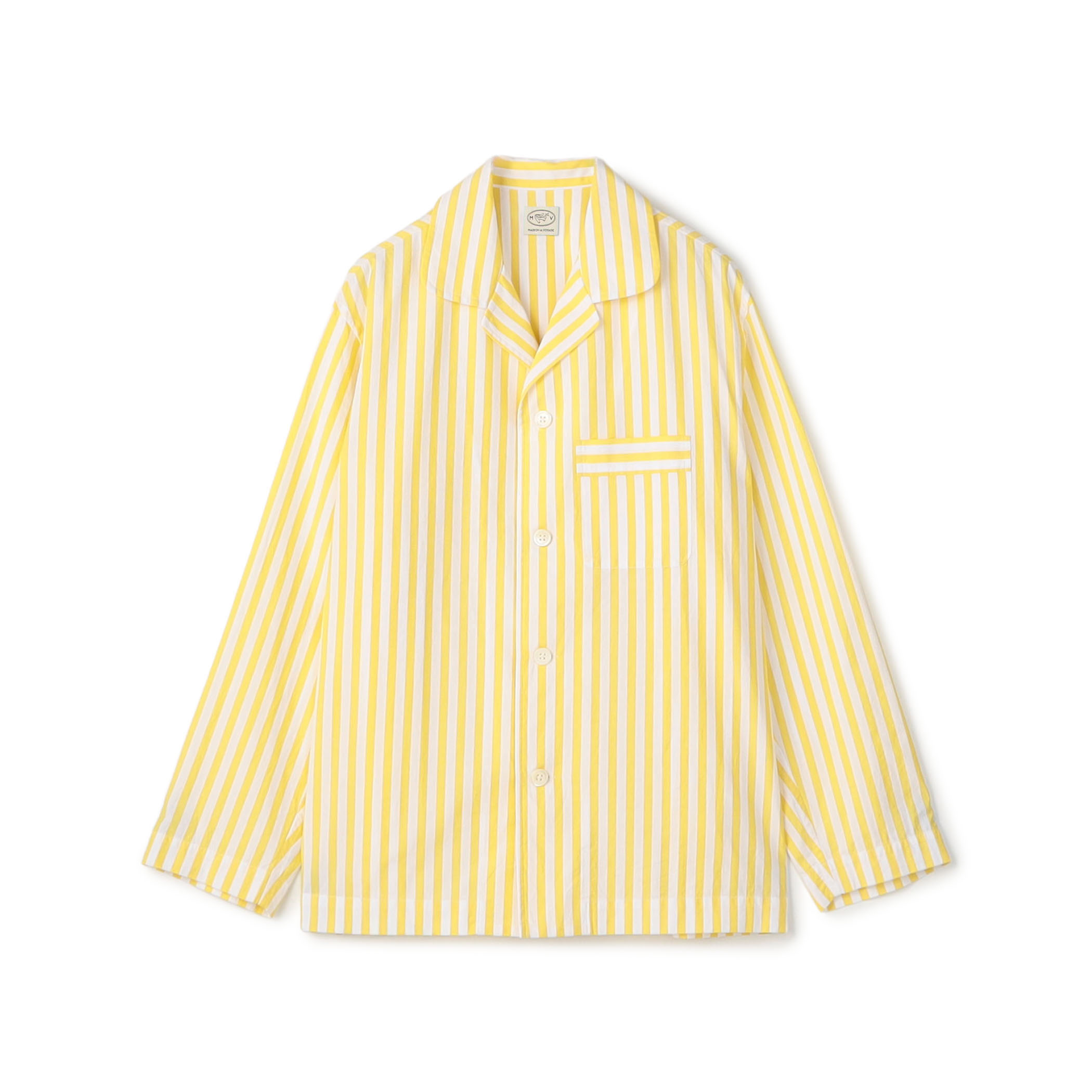 コットン ライトウェイトポプリン パジャマシャツ