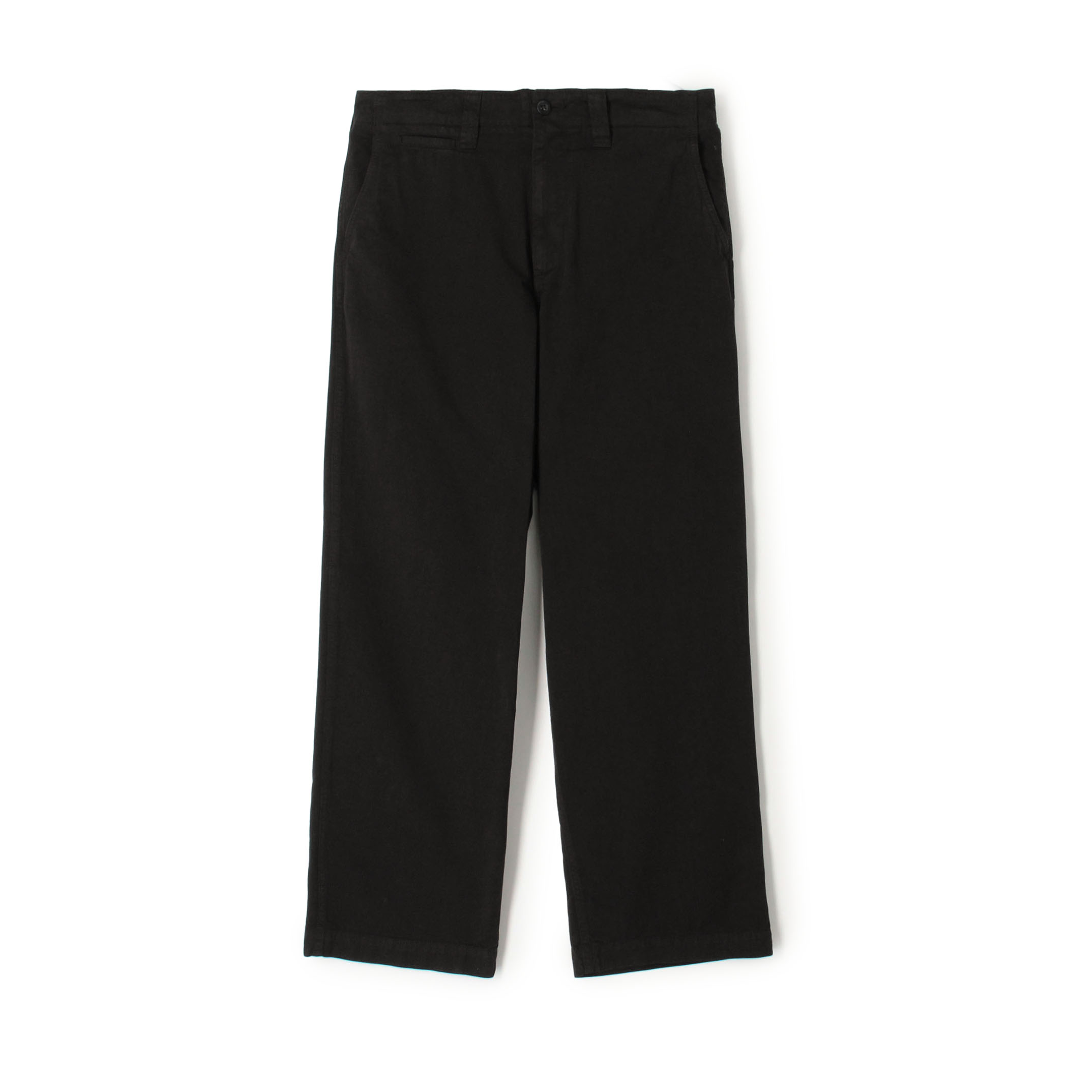 コットンツイル ワイドストレートチノパンツ