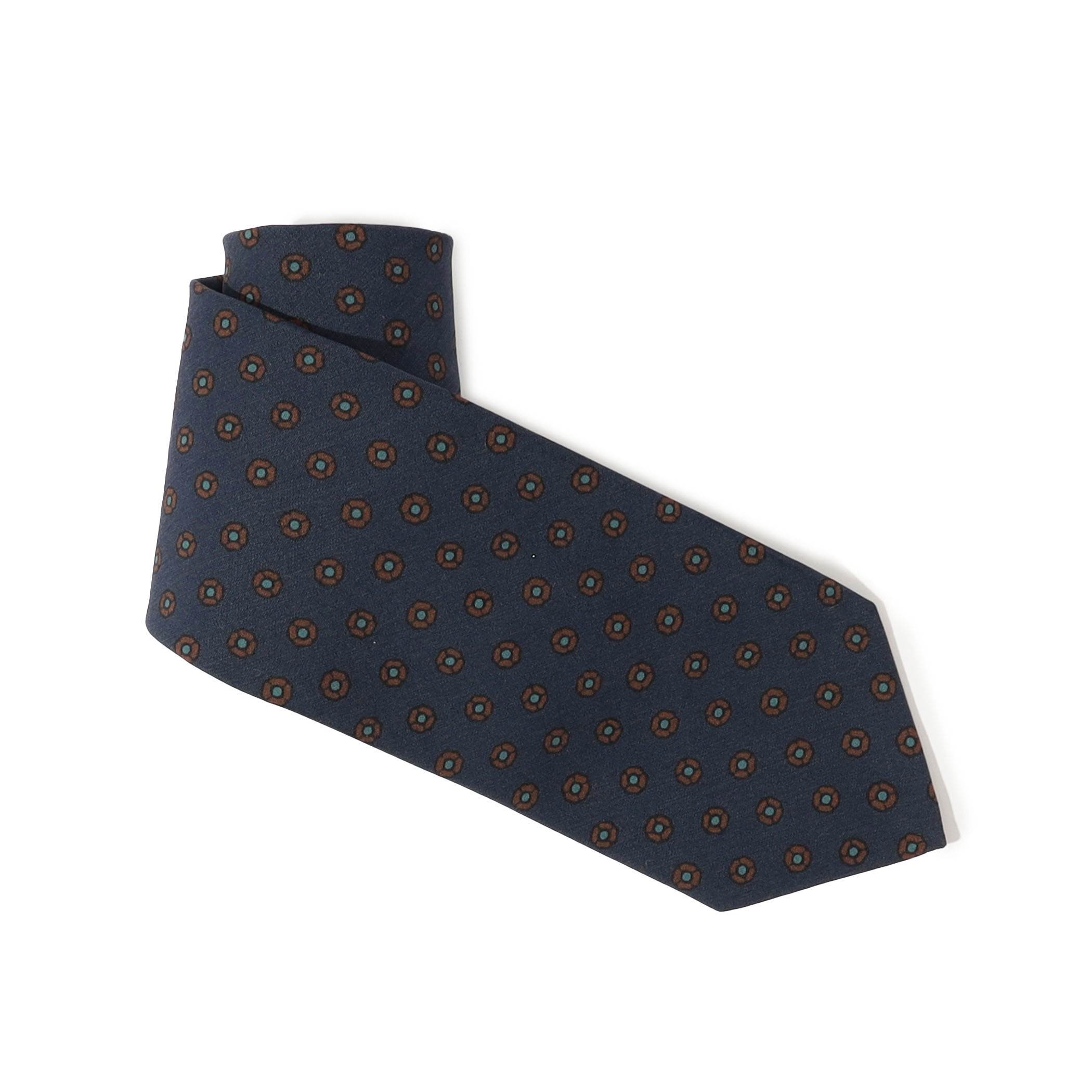 Bleck シルクプリント 小紋柄ネクタイ