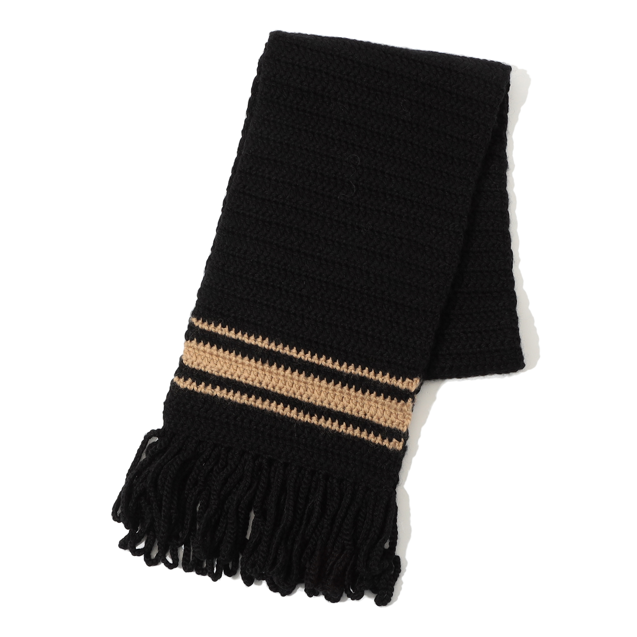 BODE BRAIDED FRINGE ウール ニットマフラー