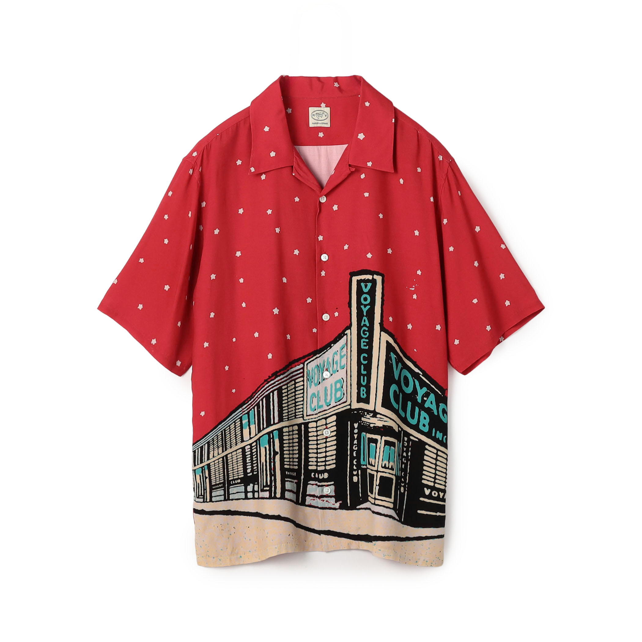 MAISON et VOYAGE レーヨンプリント アロハシャツ