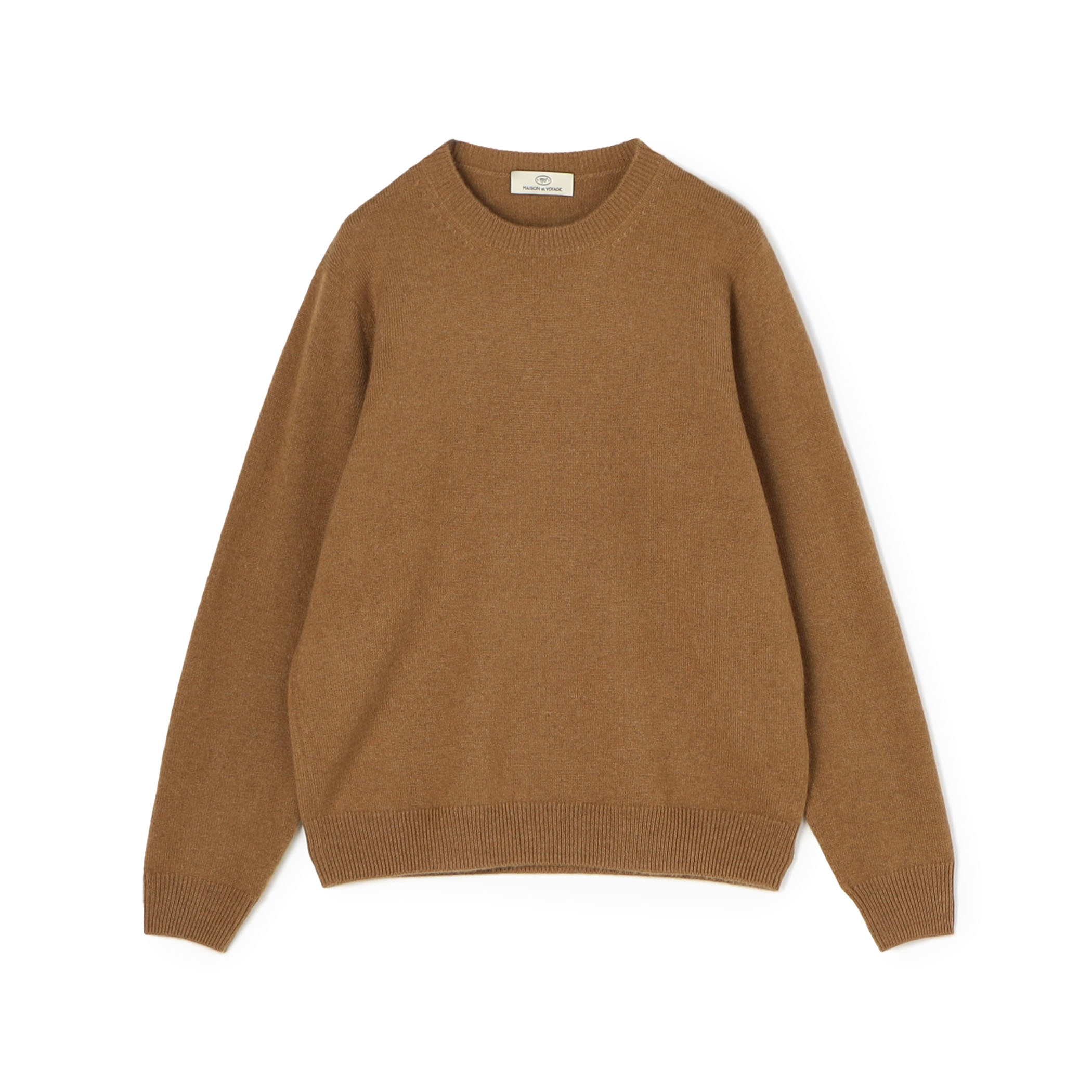 カシミヤ クルーネックプルオーバー