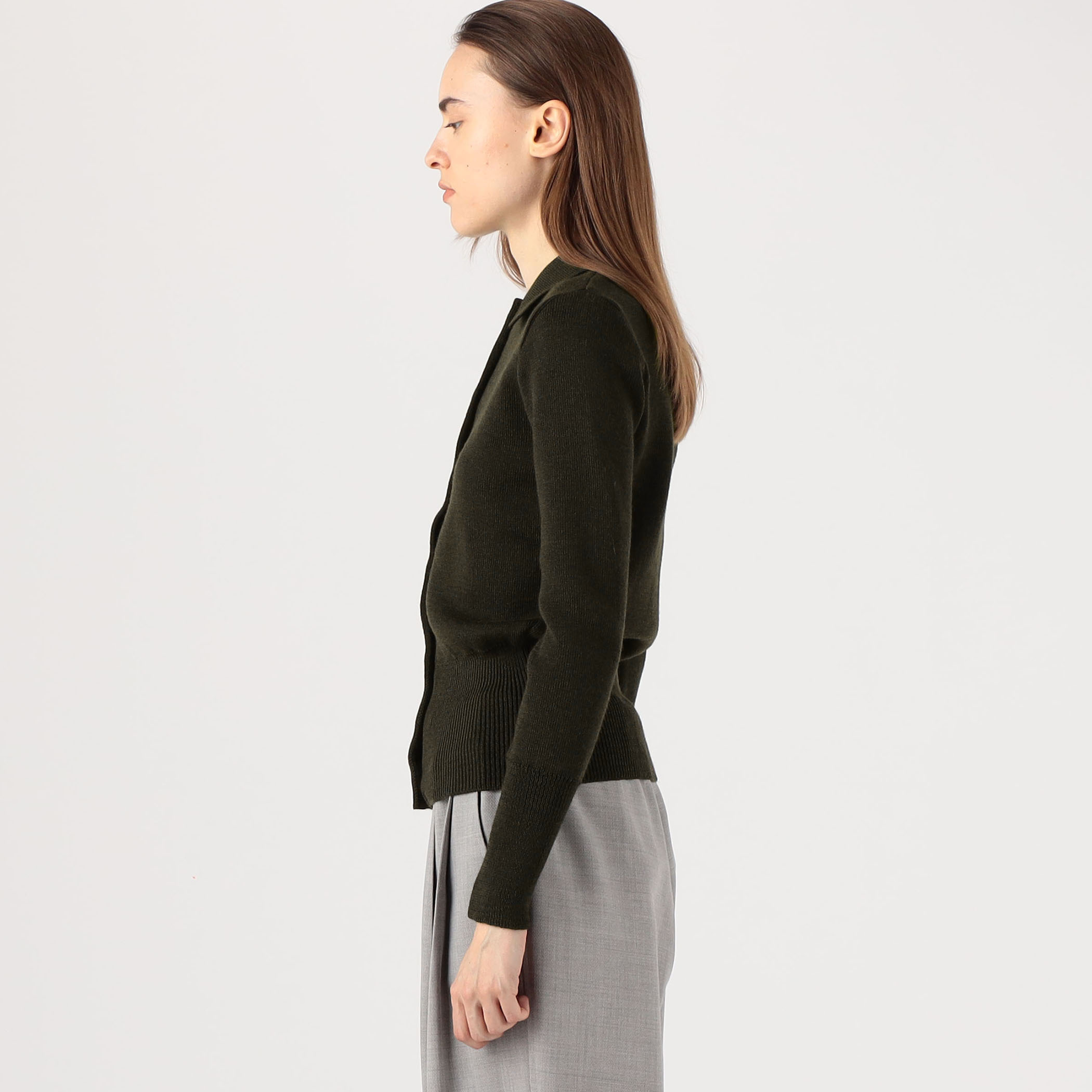ニット セーター STUDIO DE LOSTANGES VEST WITH COLLOR ポロニット レディース STUDIO DE LOSTANGES VEST WITH COLLOR ポロニット