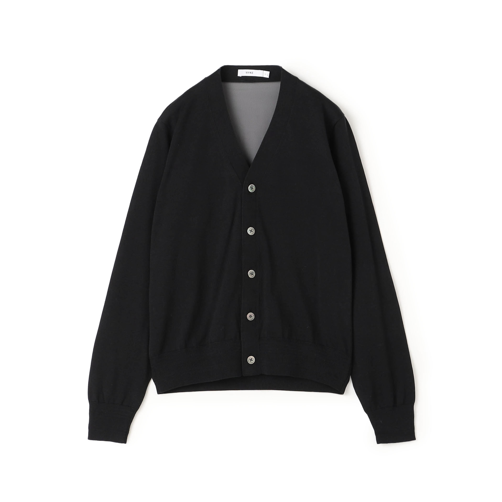 HYKE SHEER BACK KNIT CARDIGAN