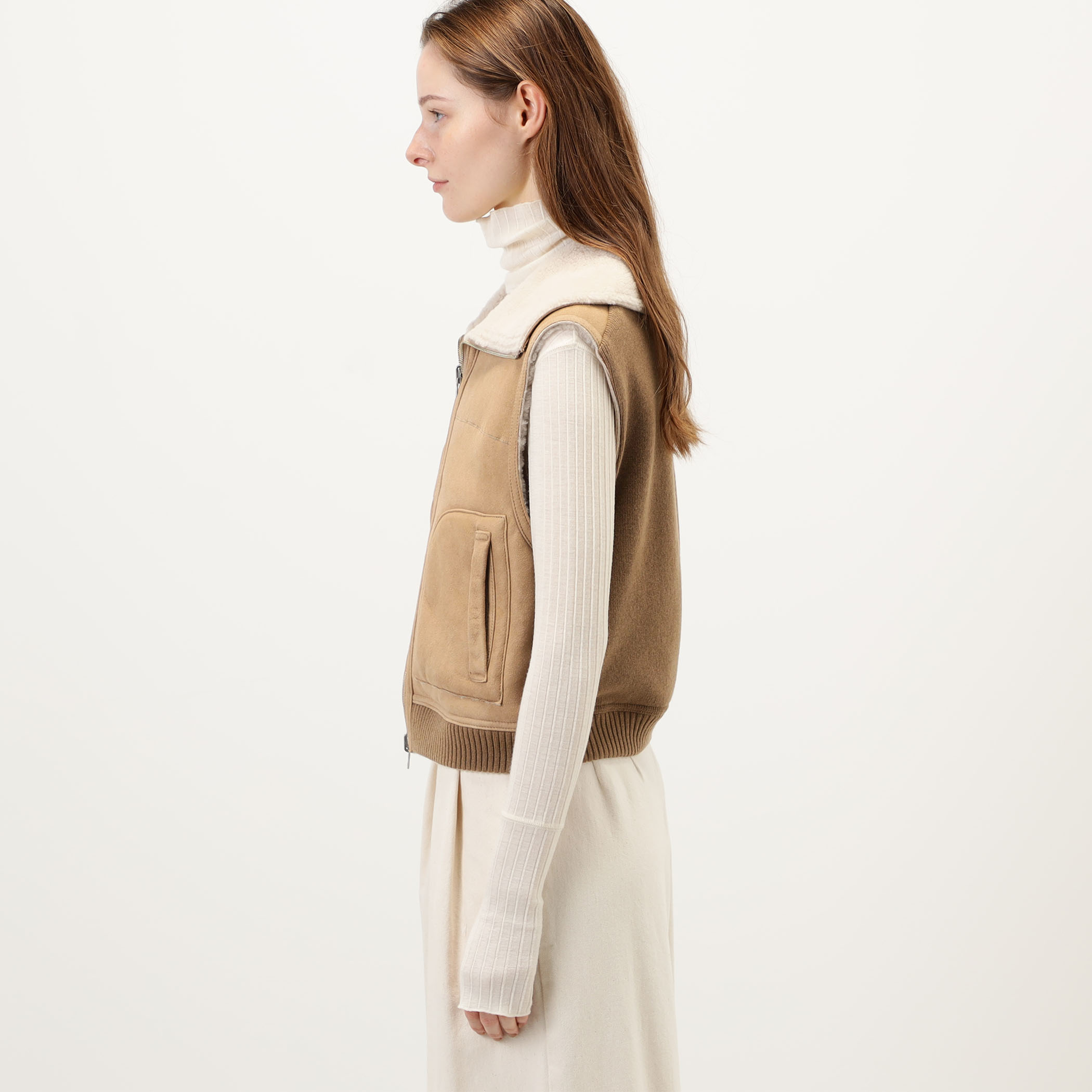 NICOLSON ニットコンビリバーシブルベスト｜トゥモローランド 公式サイト