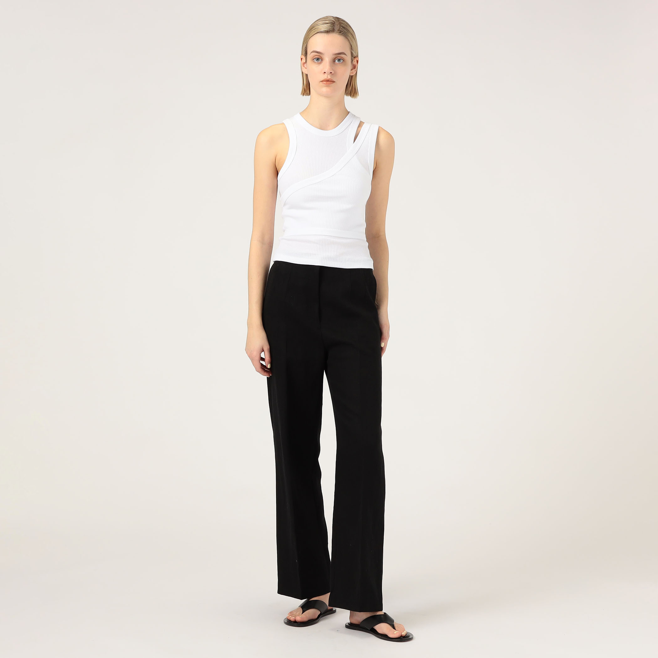 HYKE DOUBLE SHOULDER TANK TOP｜トゥモローランド 公式通販