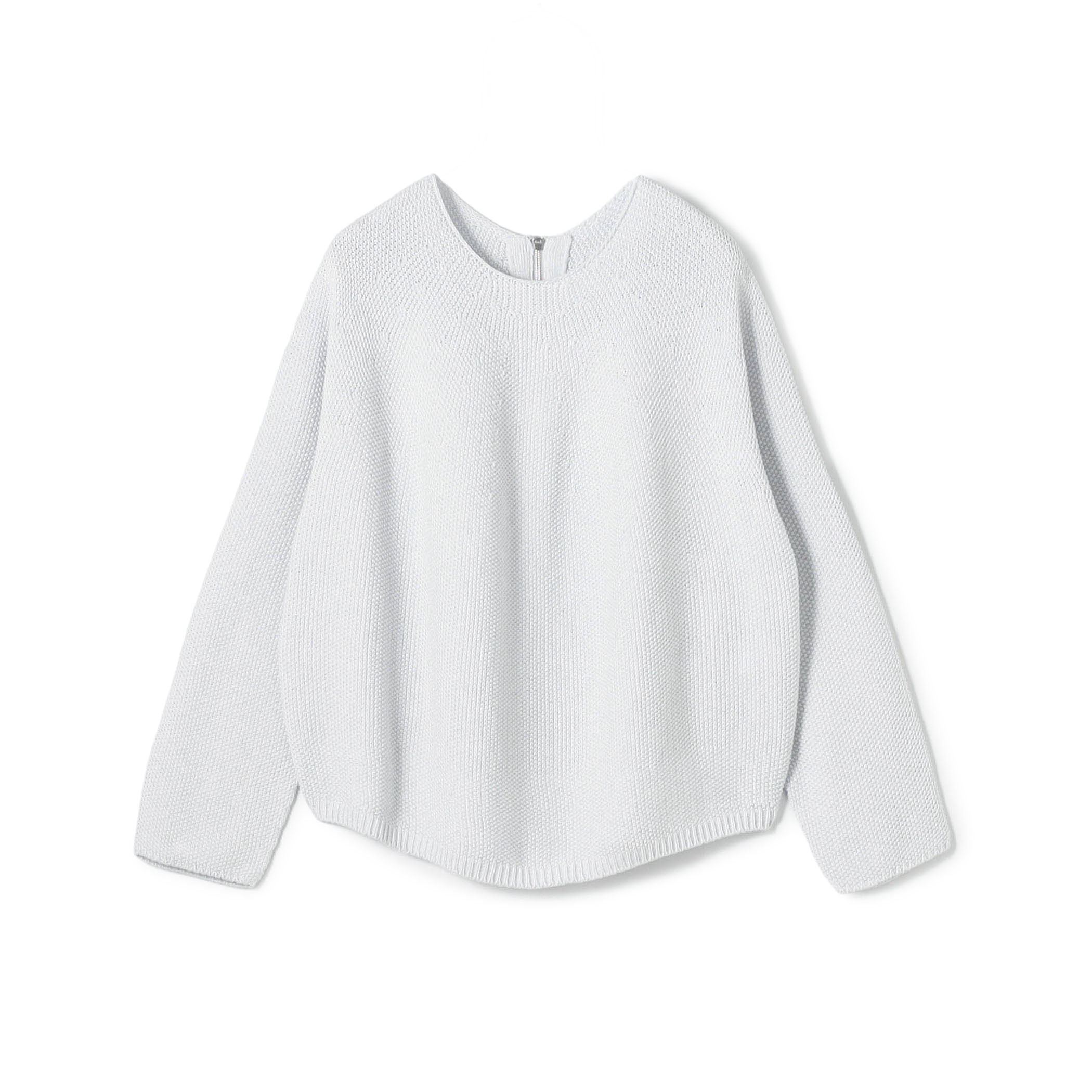 コットンカノコ バックジッププルオーバー