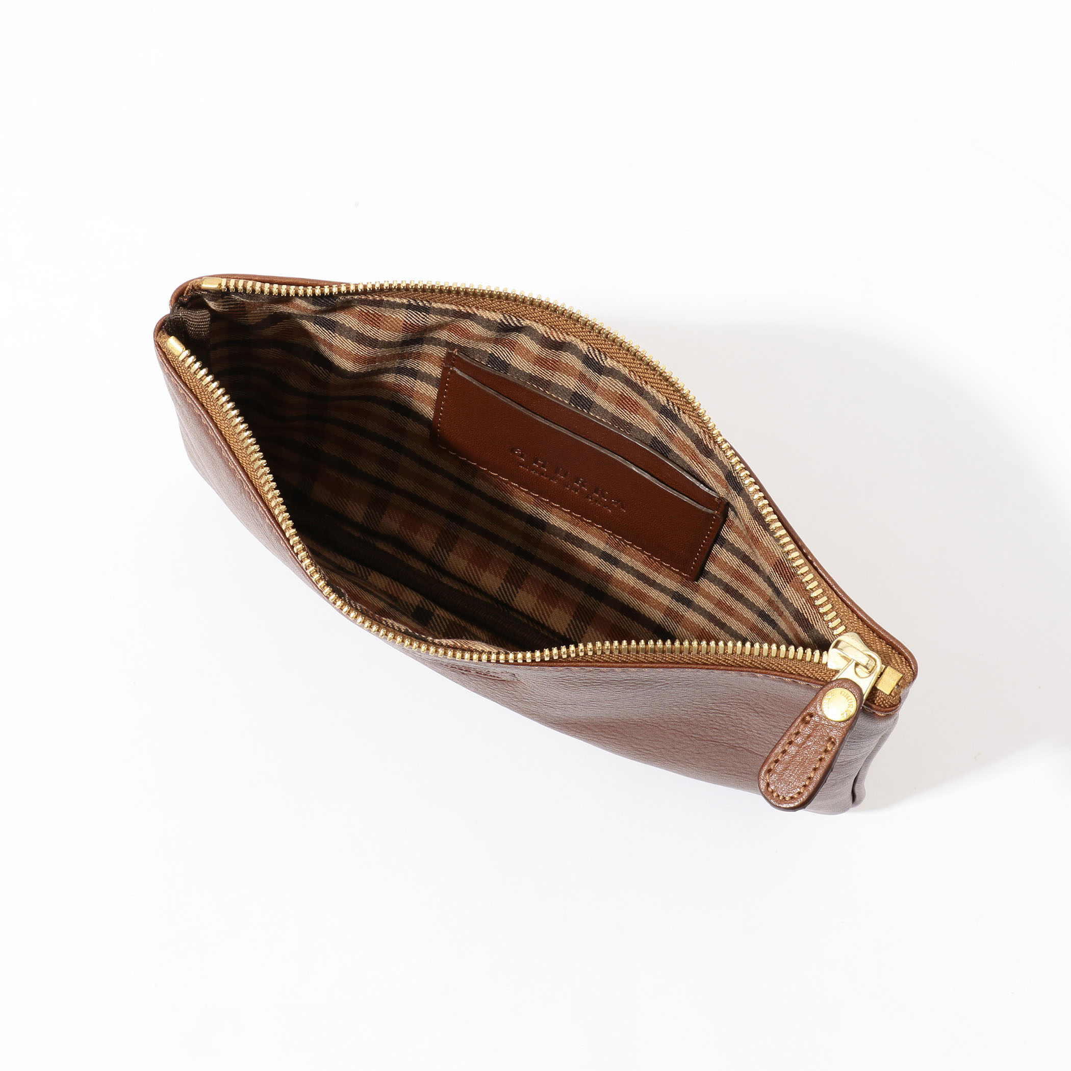 Pocket II No. 202 | Vintage Chestnut Leather Pouch | Ghurka
