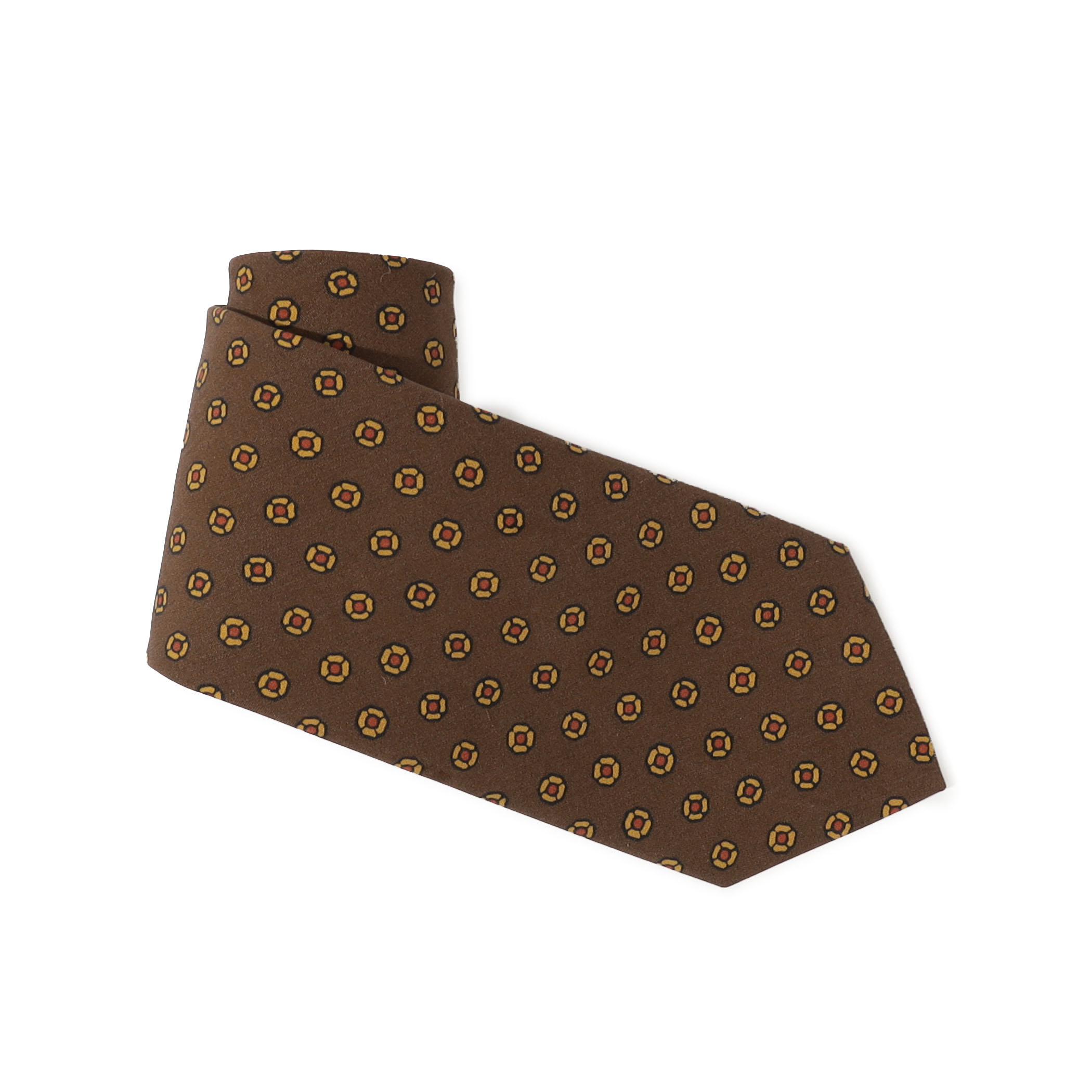 Bleck シルクプリント 小紋柄ネクタイ