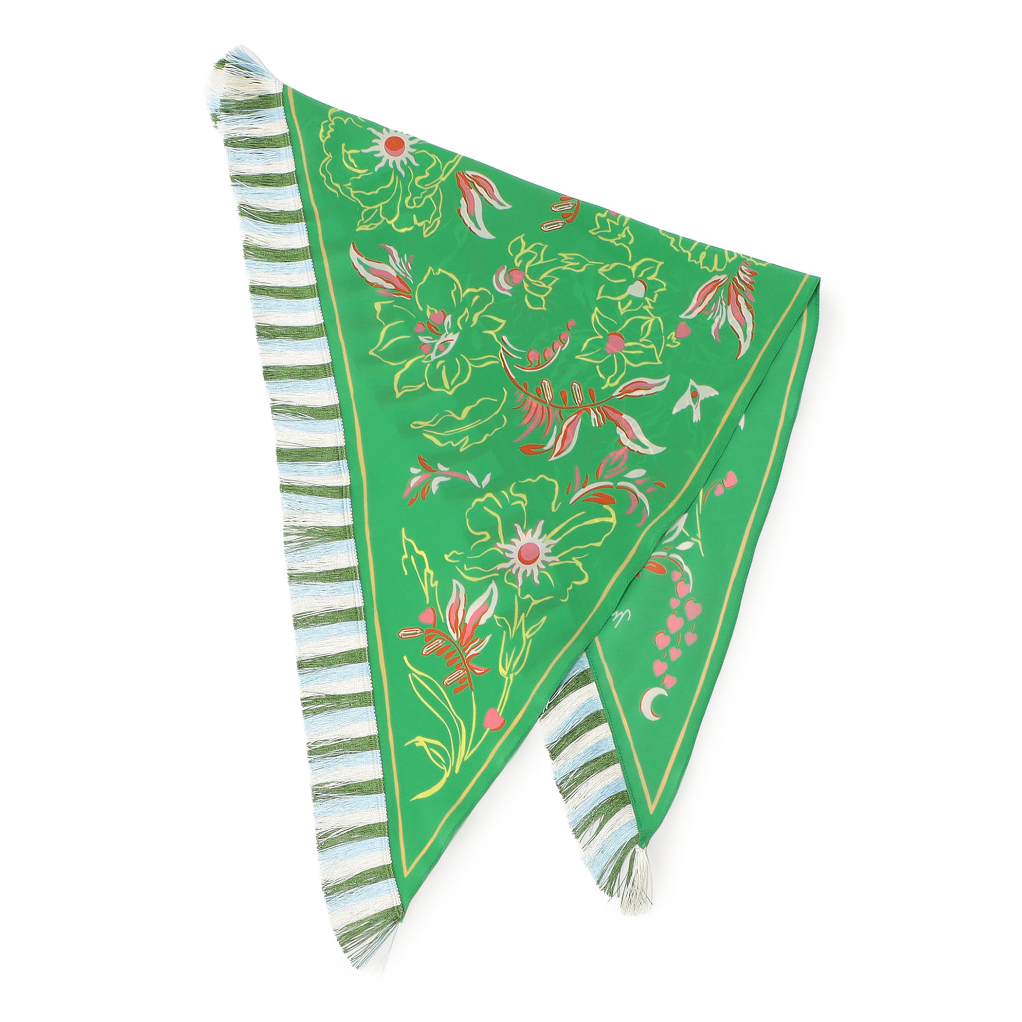 MANTERO 1902 CRAYON KINGDOM シルク フリンジスカーフ