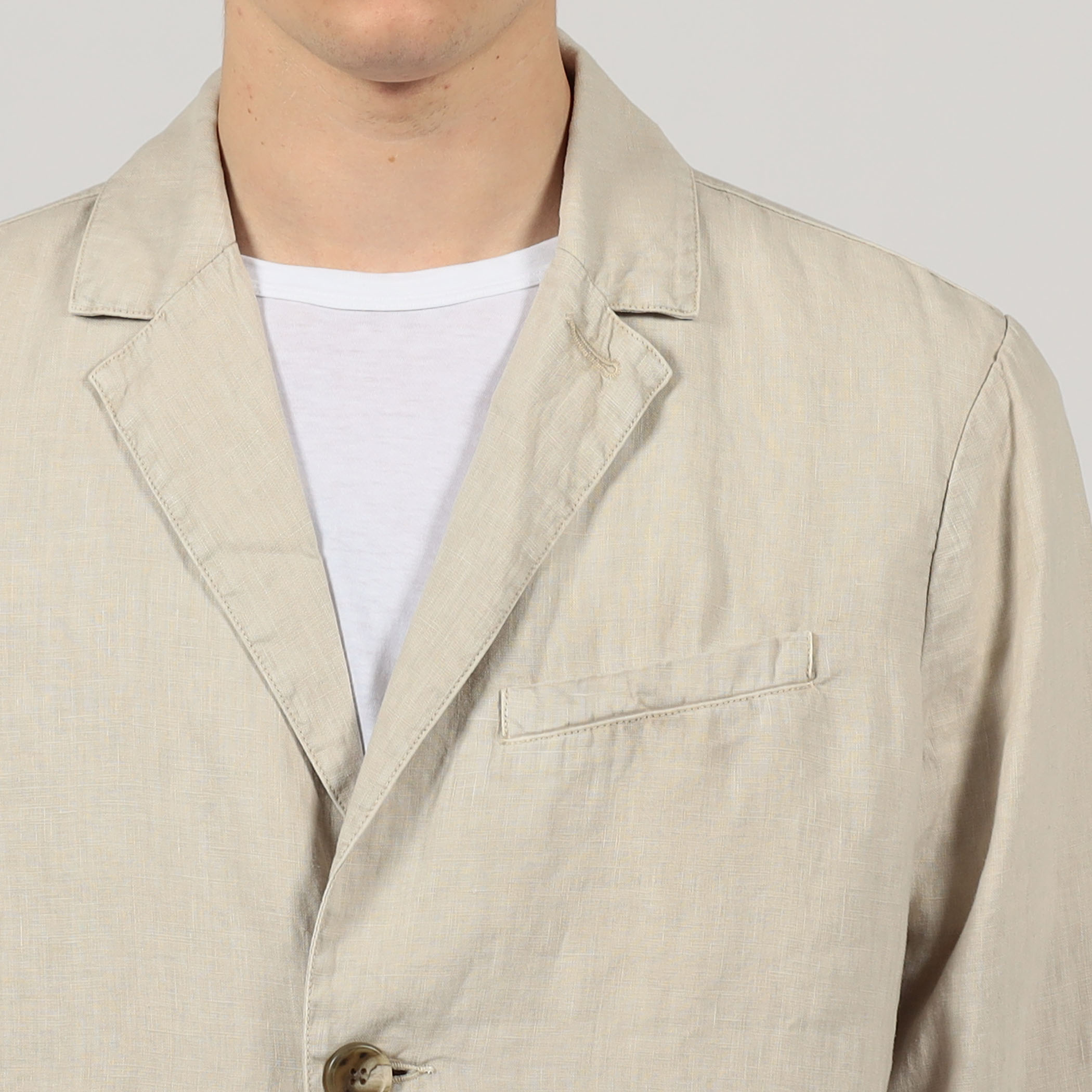 フランス ワークジャケット リネン 復刻 リネンを纏う》FRENCH WORK JACKET - LINEN PIN OX – ナイジェル