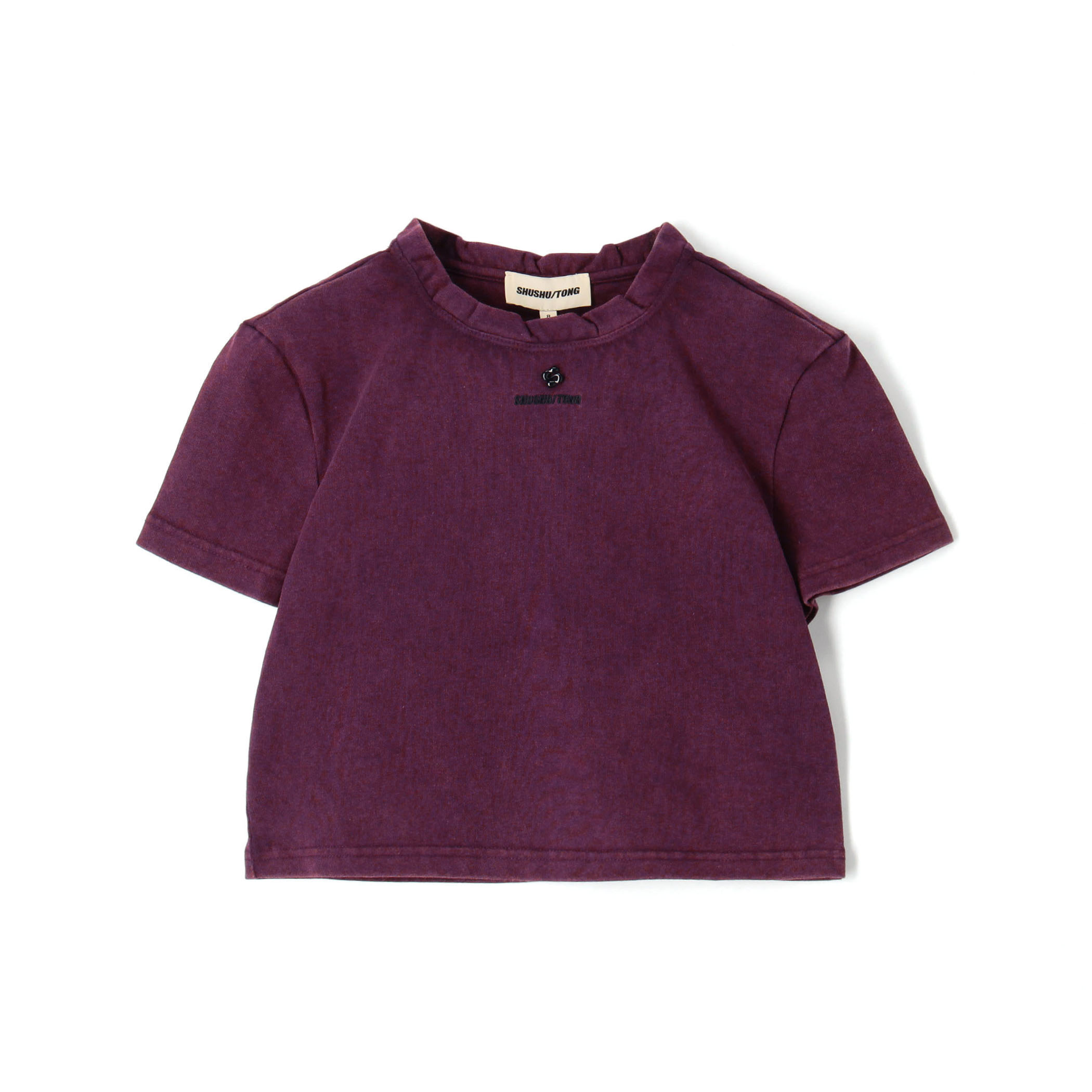 SHUSHU/TONG Wave Lace Collar T フリルカラーTシャツ