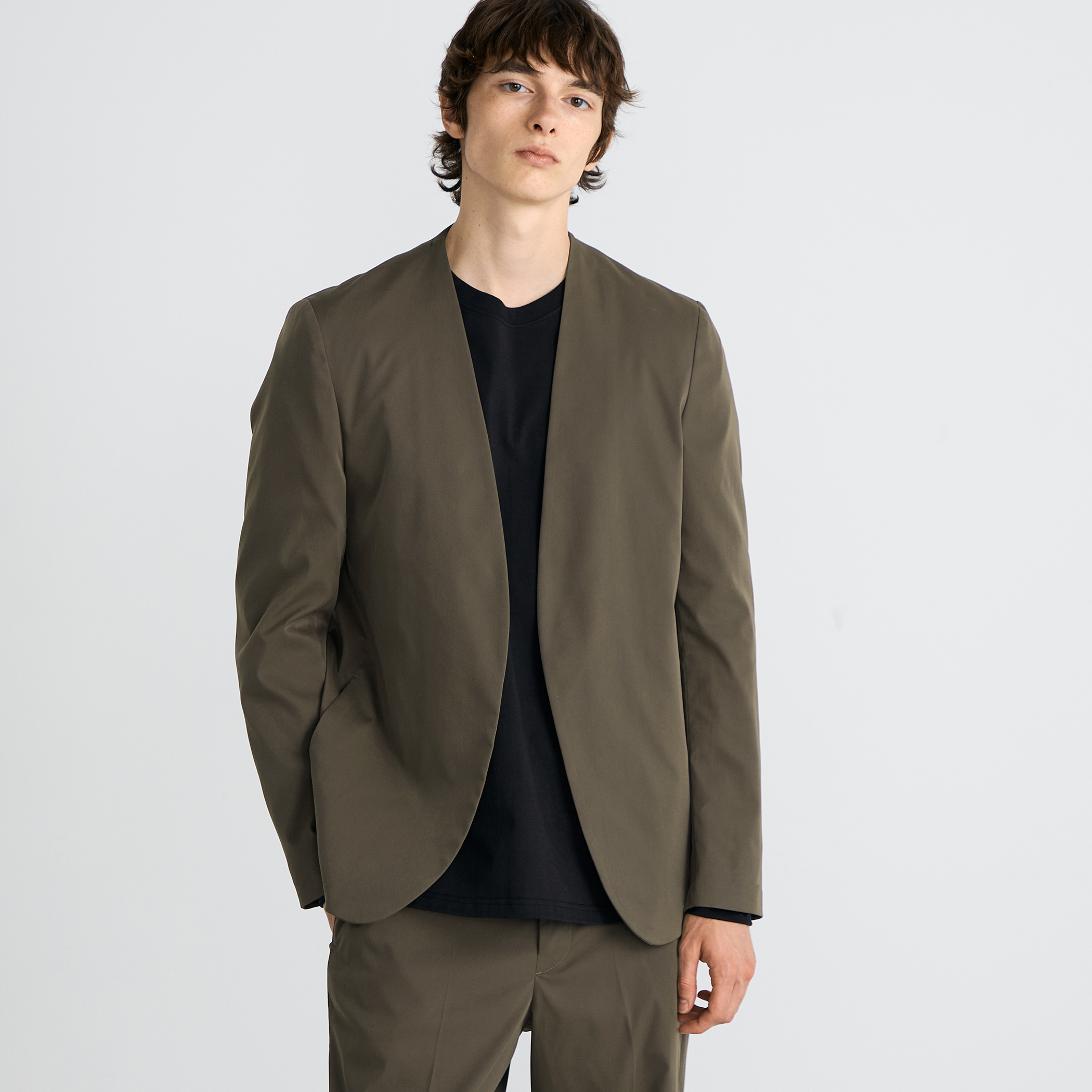 ストレッチベンタイル ノーカラージャケット｜トゥモローランド 公式通販