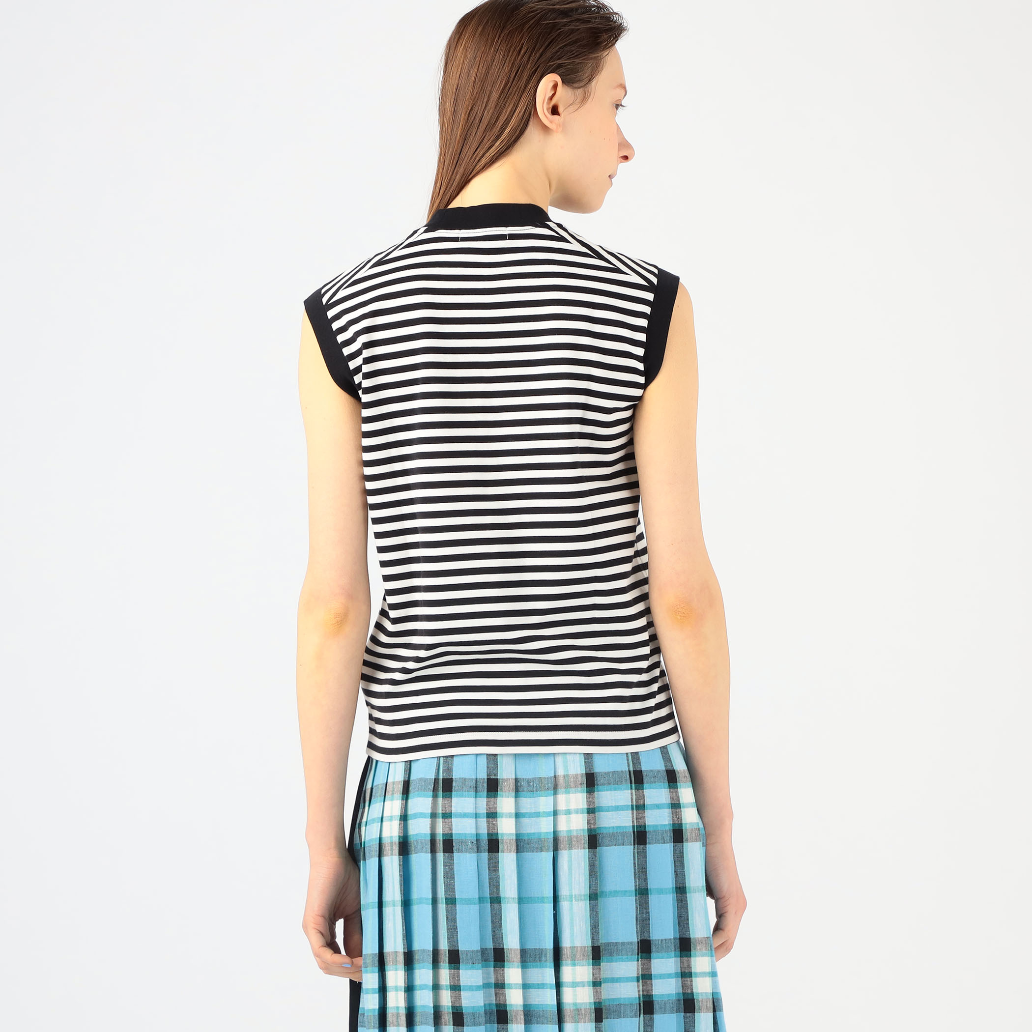 美品 MACPHEE マカフィー コットンスムース ノースリーブプルオーバー ノースリーブトップス S コットン100％ 2020SS レディース AY5230A73 MACPHEE - 美品 MACPHEE マカフィー コットンスムース