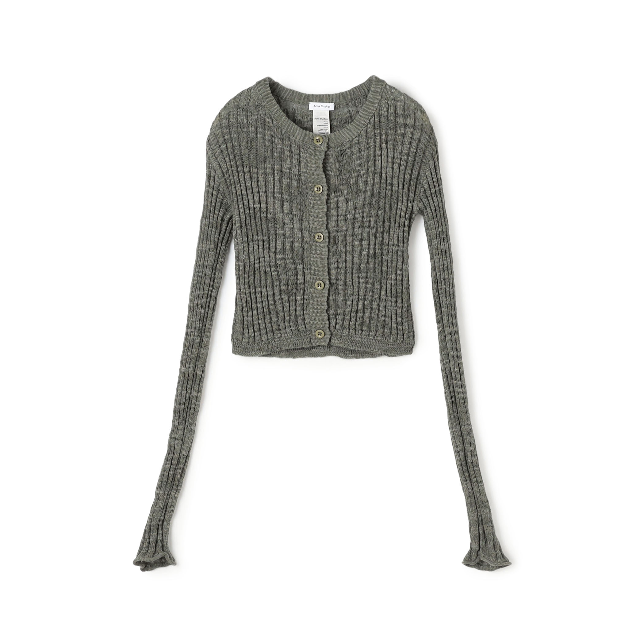 Acne Studios FN-WN-KNIT000585 シアーリブカーディガン