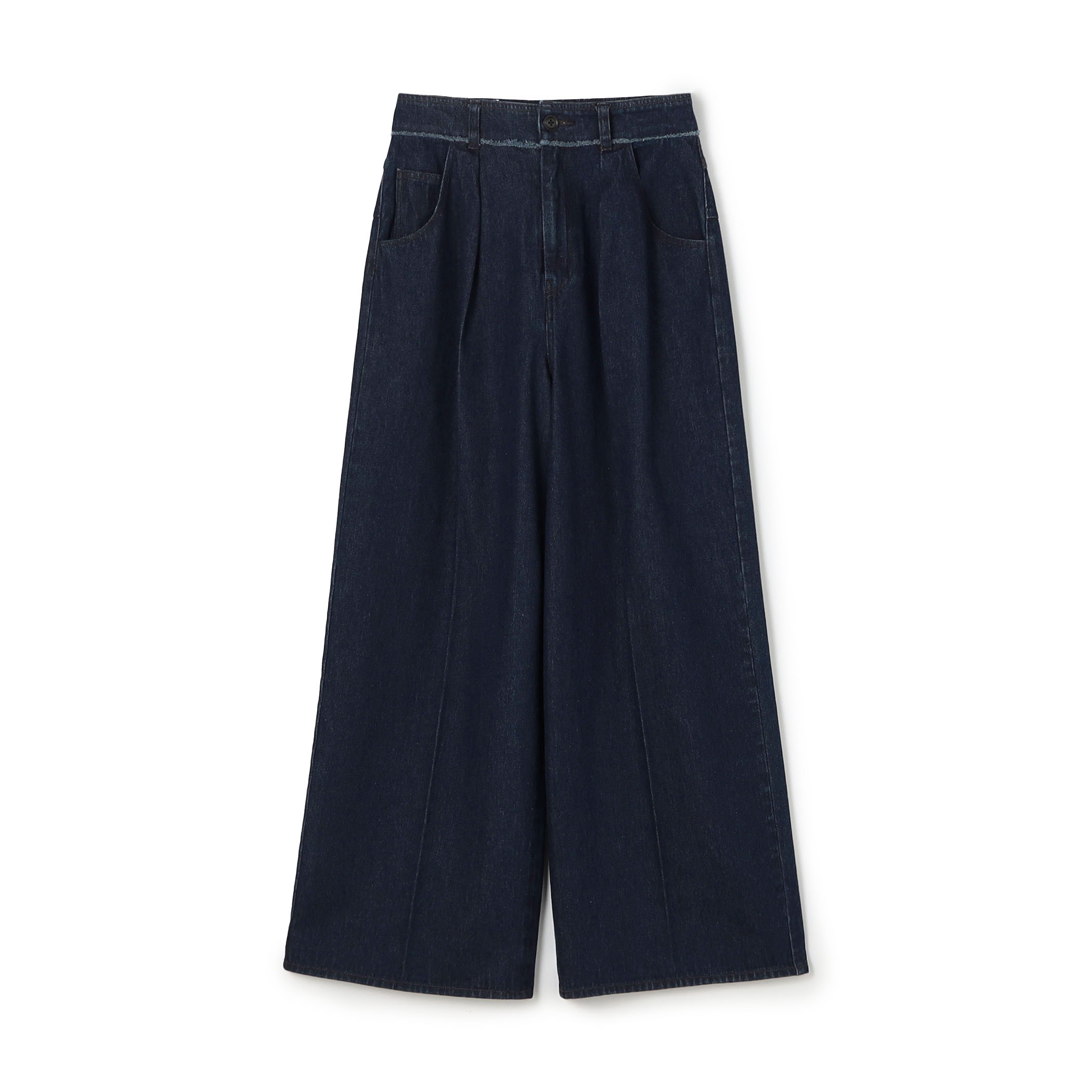 ハードツイストデニム ワイドパンツ