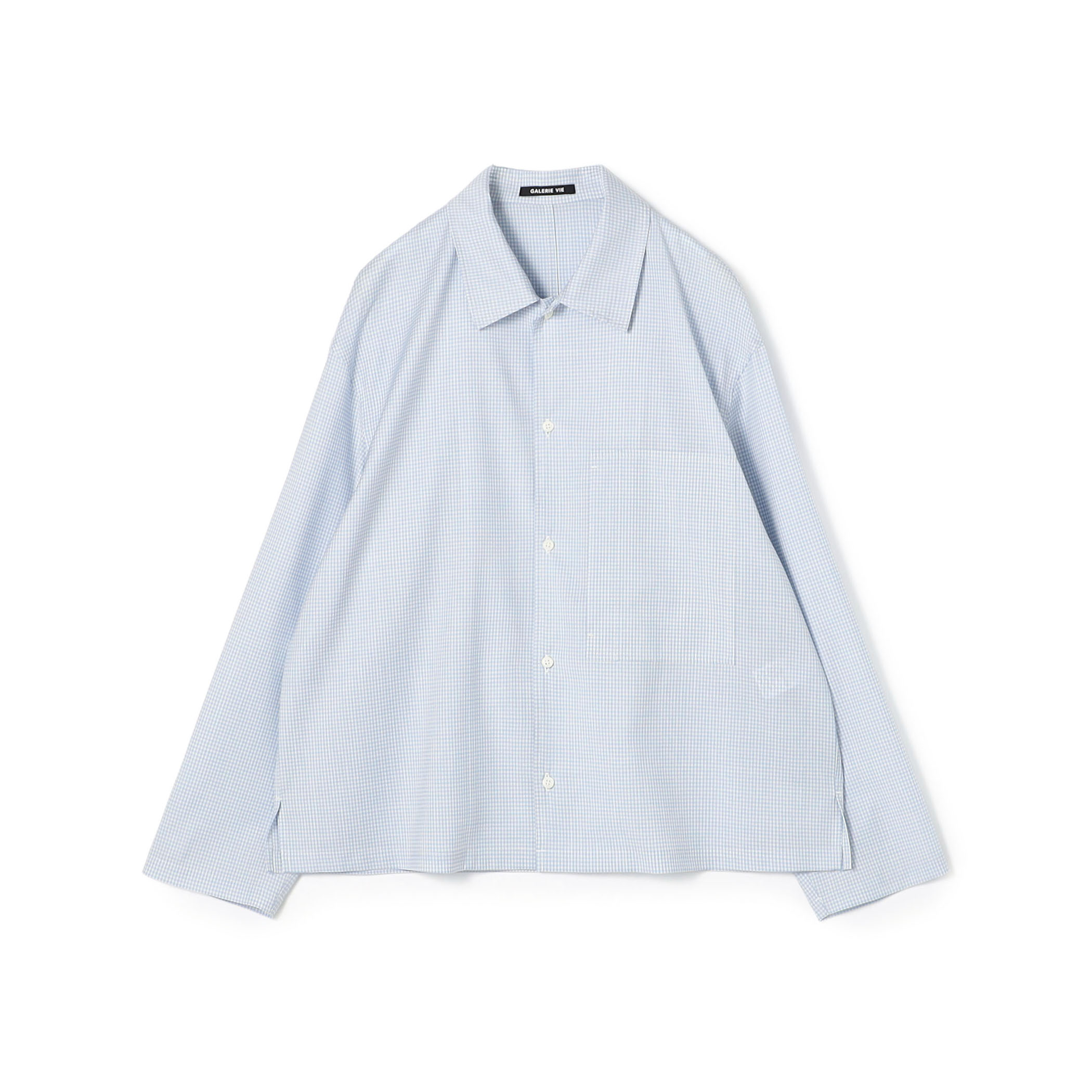 プリムウール ドロップショルダーシャツ