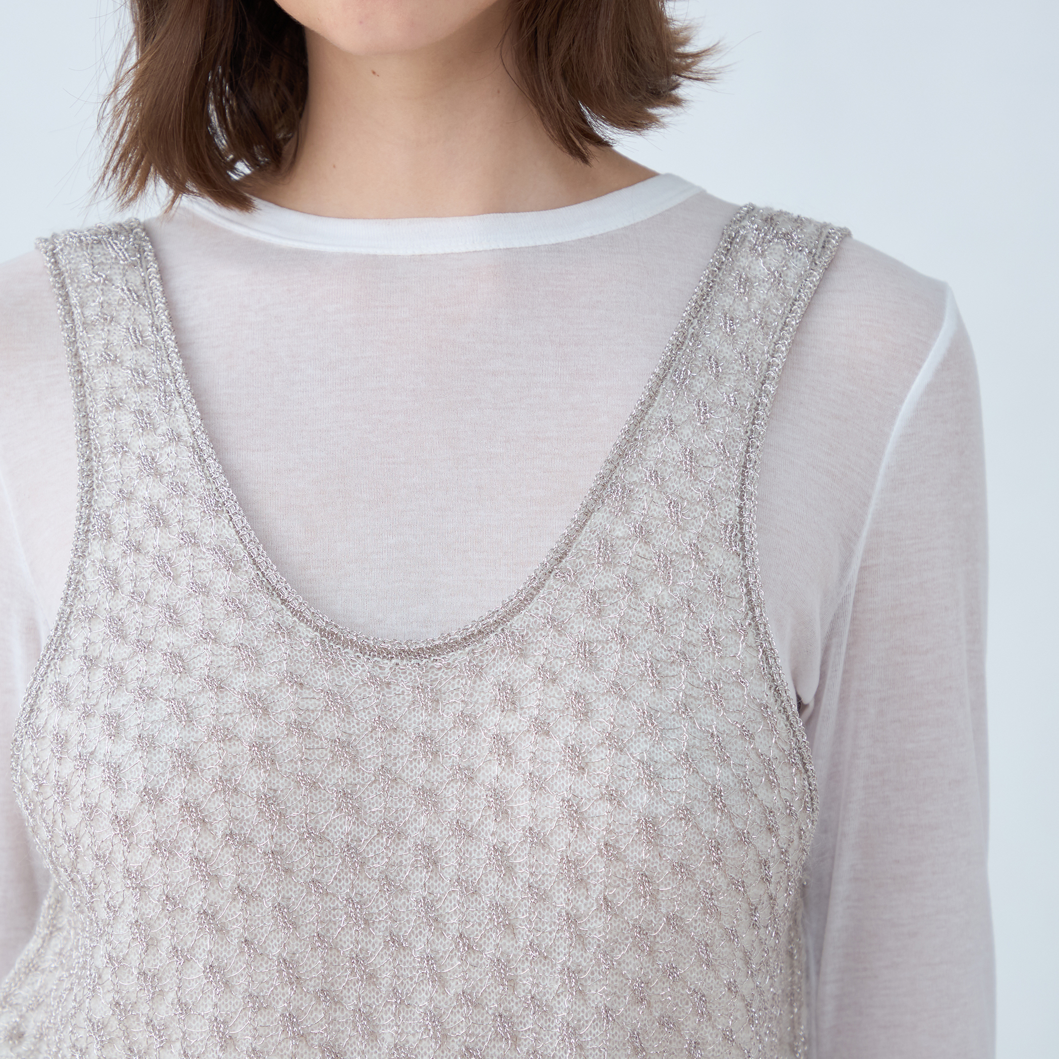 【MACPHEE】ルレックスモヘヤ タンクトップ ルレックスモヘヤ タンクトップ｜トゥモローランド 公式通販