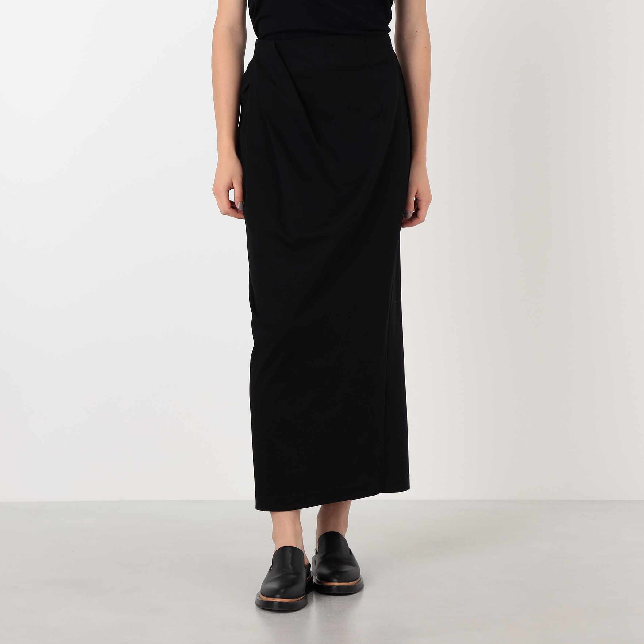 Mame Kurogouchi Cotton Jersey Asymmetric Skirt アシンメトリー