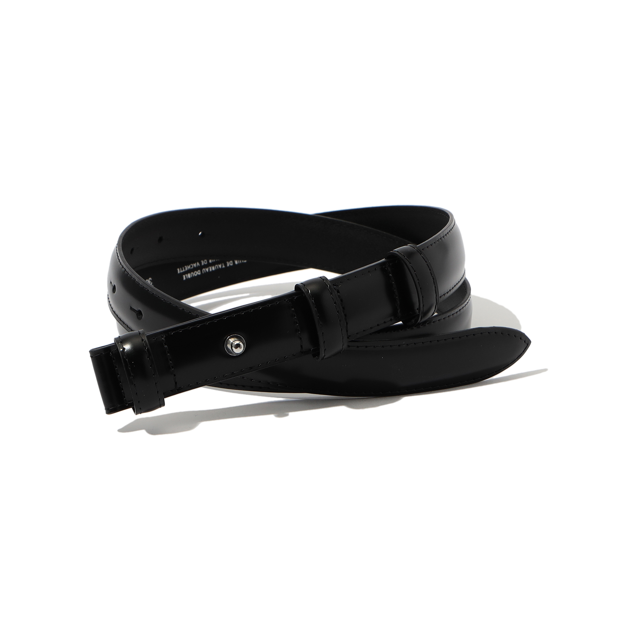 【別注】MAISON BOINET box narrow leather belt