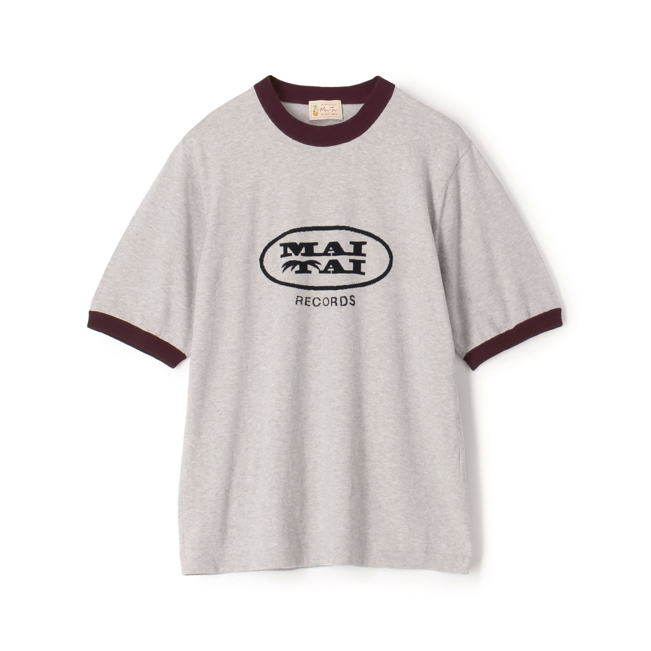Mai Tai メランジコットン リンガーニットTシャツ